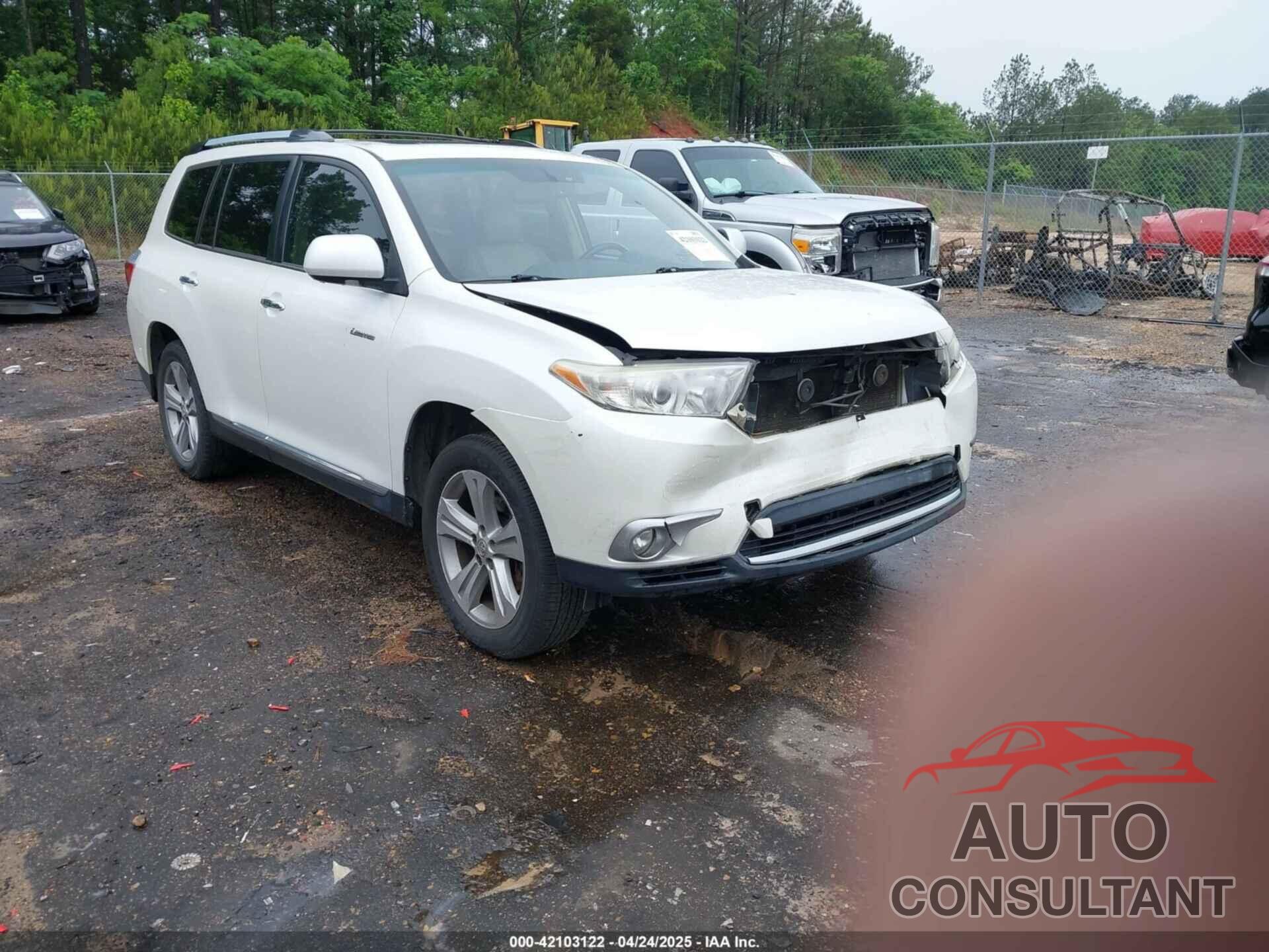 TOYOTA HIGHLANDER 2012 - 5TDYK3EHXCS065369