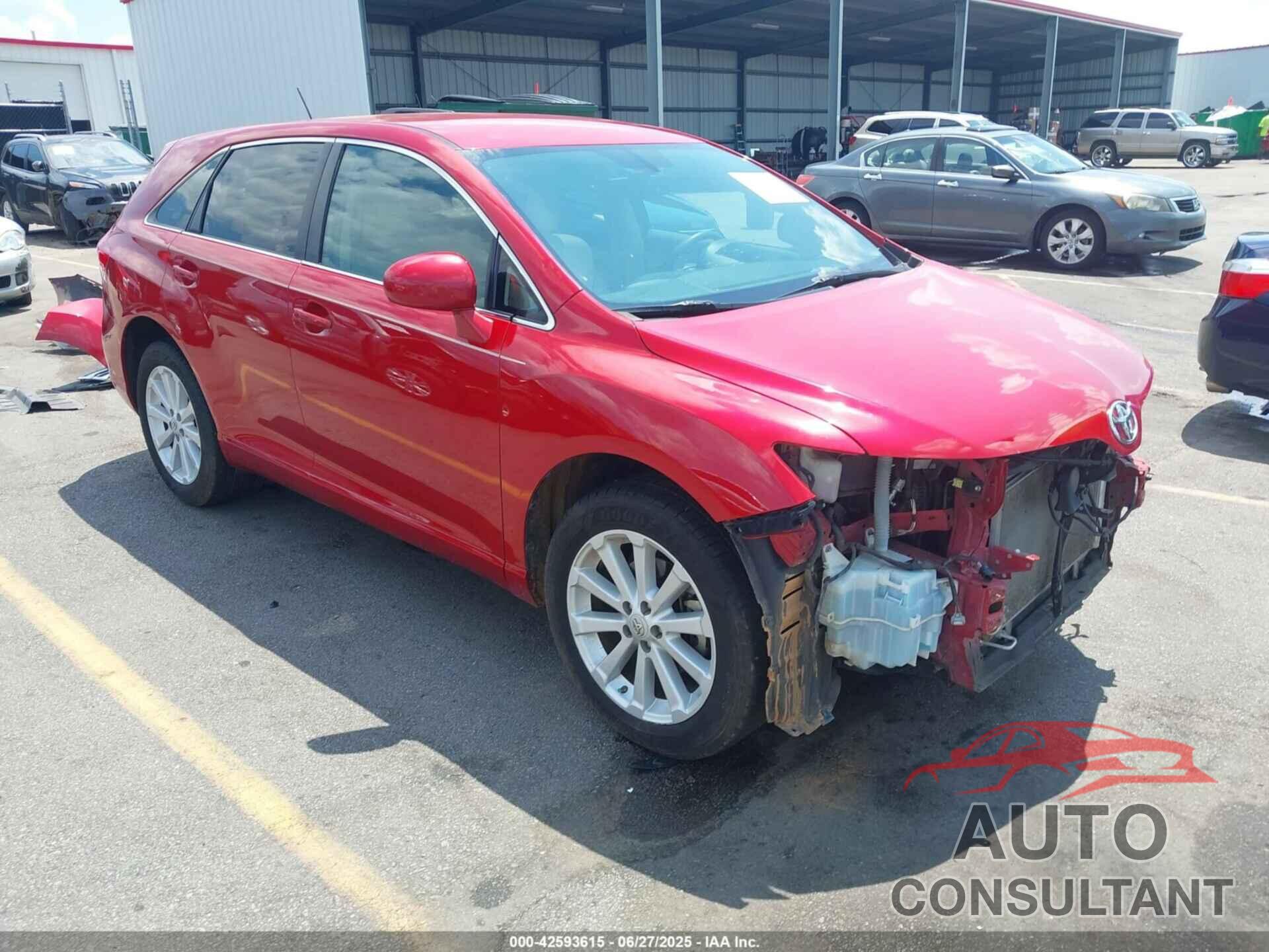 TOYOTA VENZA 2012 - 4T3ZA3BB2CU061306