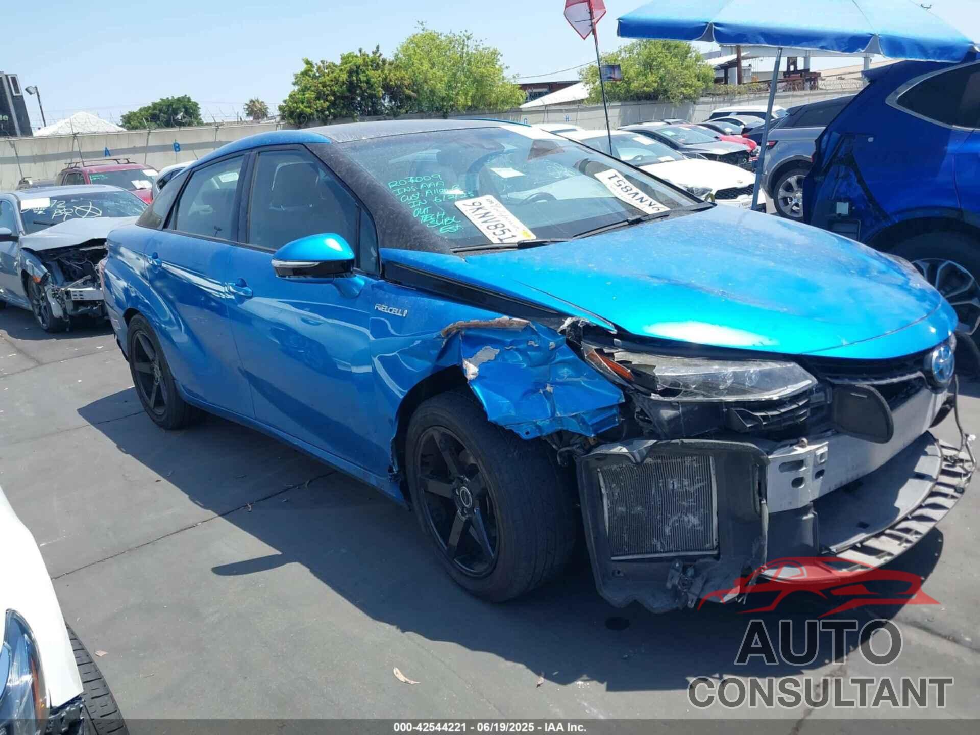 TOYOTA MIRAI 2019 - JTDBVRBD6KA006672