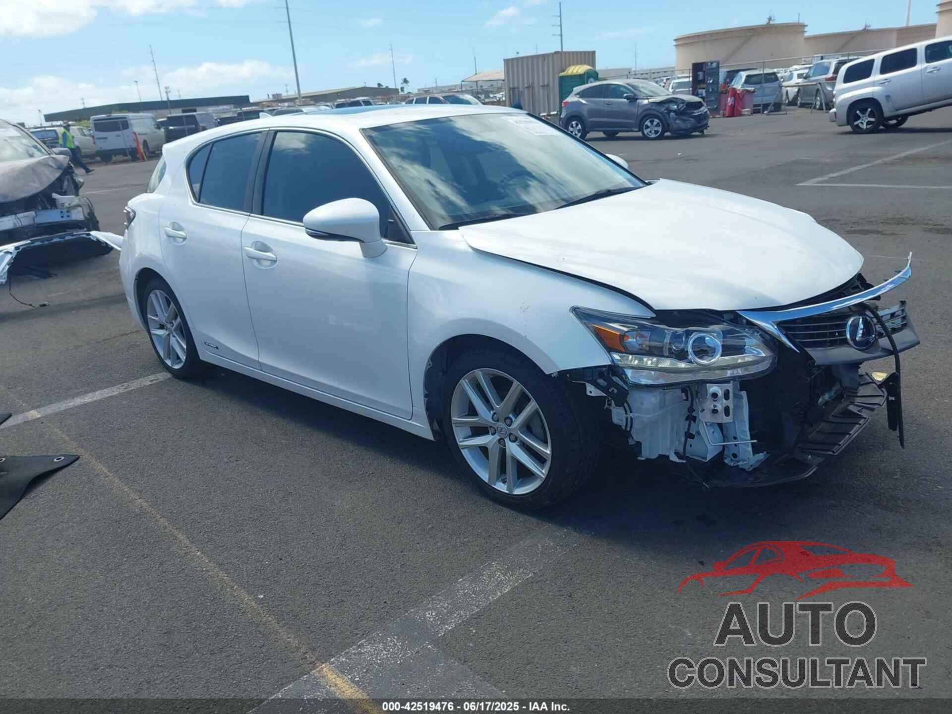 LEXUS CT 200H 2015 - JTHKD5BH0F2221381