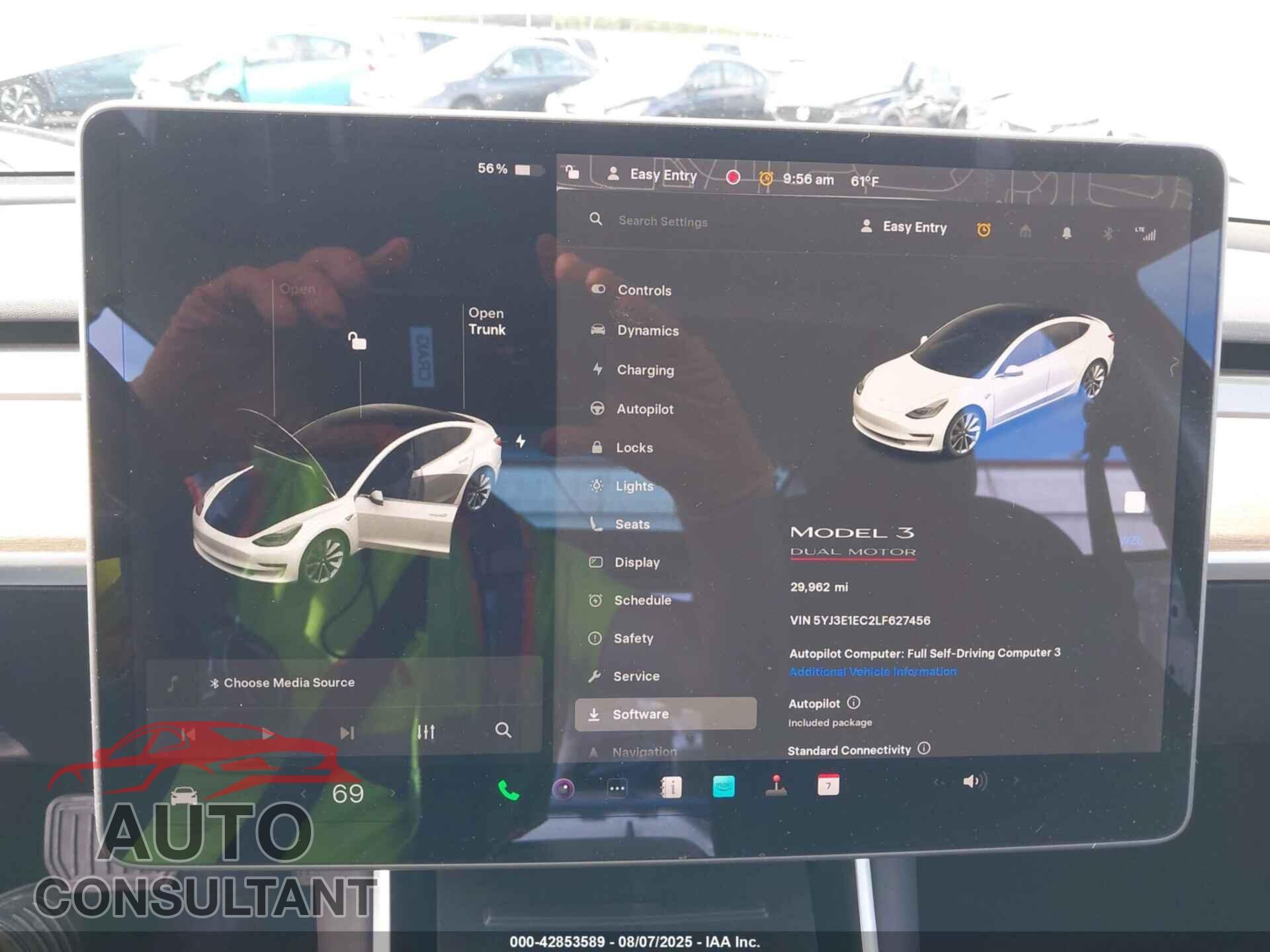 TESLA MODEL 3 2020 - 5YJ3E1EC2LF627456