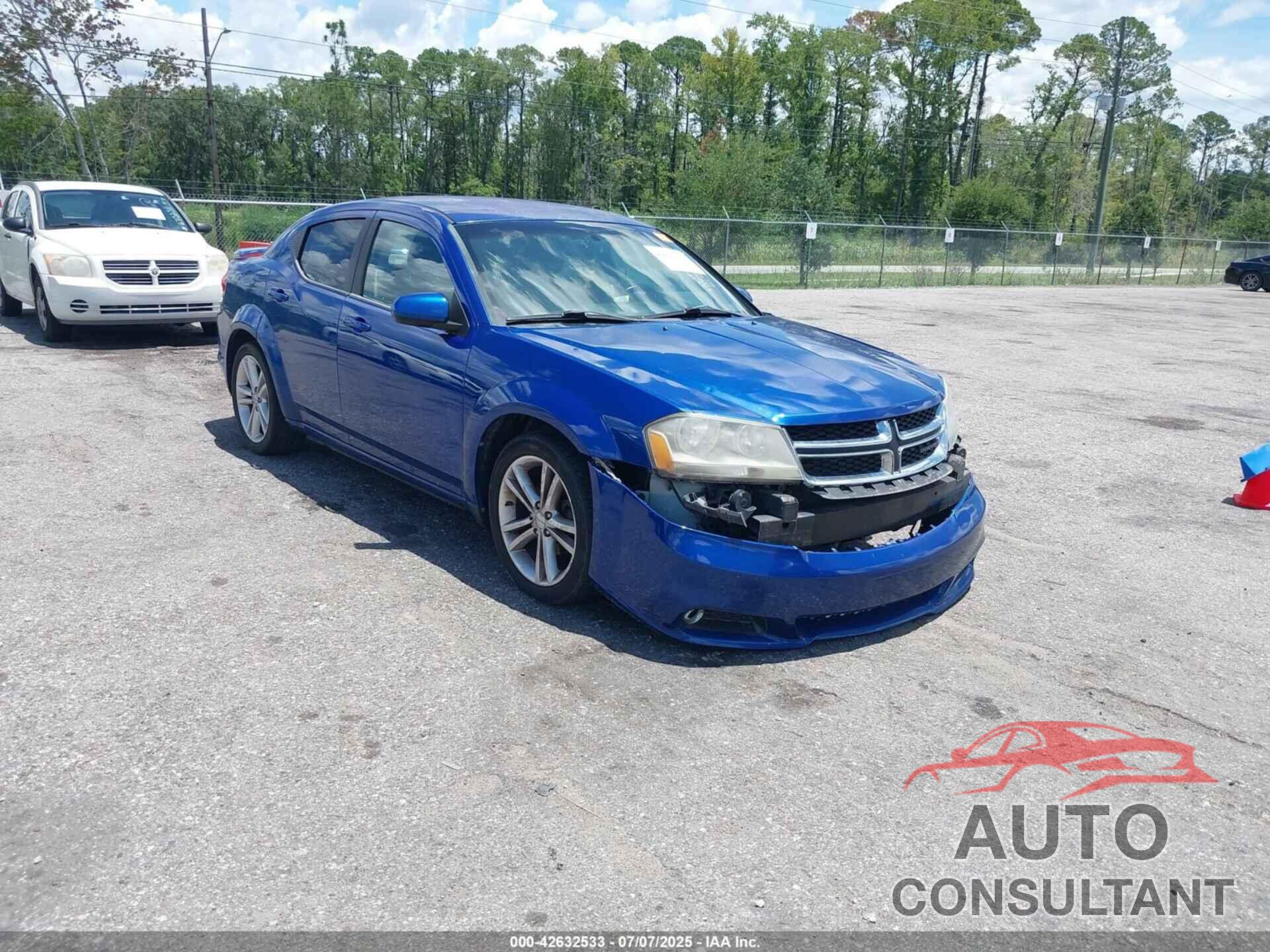 DODGE AVENGER 2013 - 1C3CDZCB1DN502516