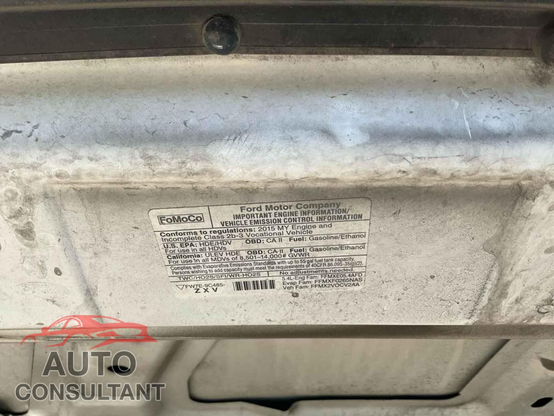 FORD E-350 CUTAWAY 2015 - 1FDWE3FL3FDA23672