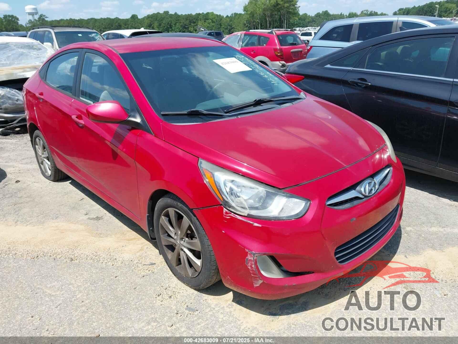 HYUNDAI ACCENT 2013 - KMHCU4AE8DU431263