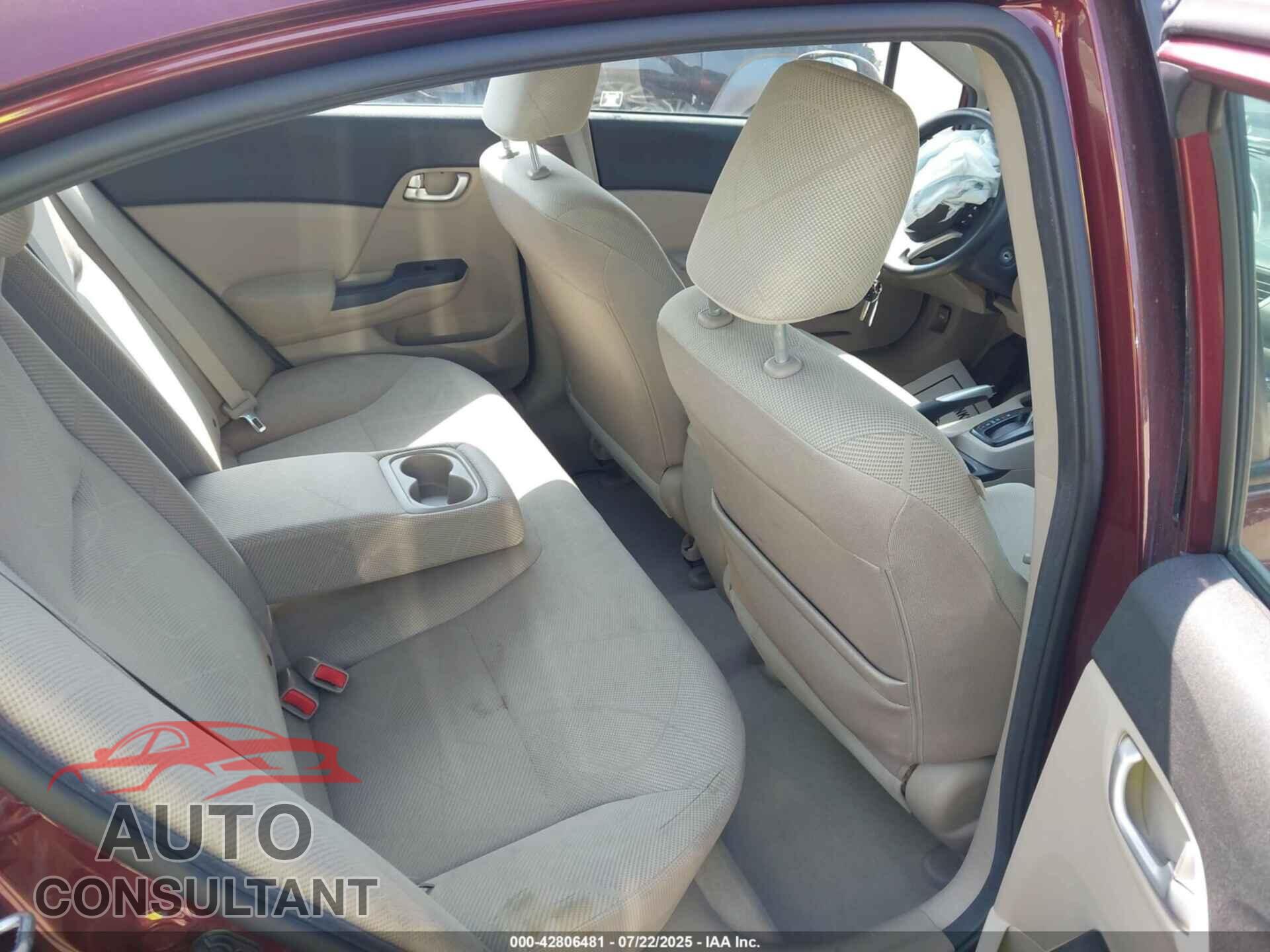 HONDA CIVIC 2012 - 19XFB2F80CE001545