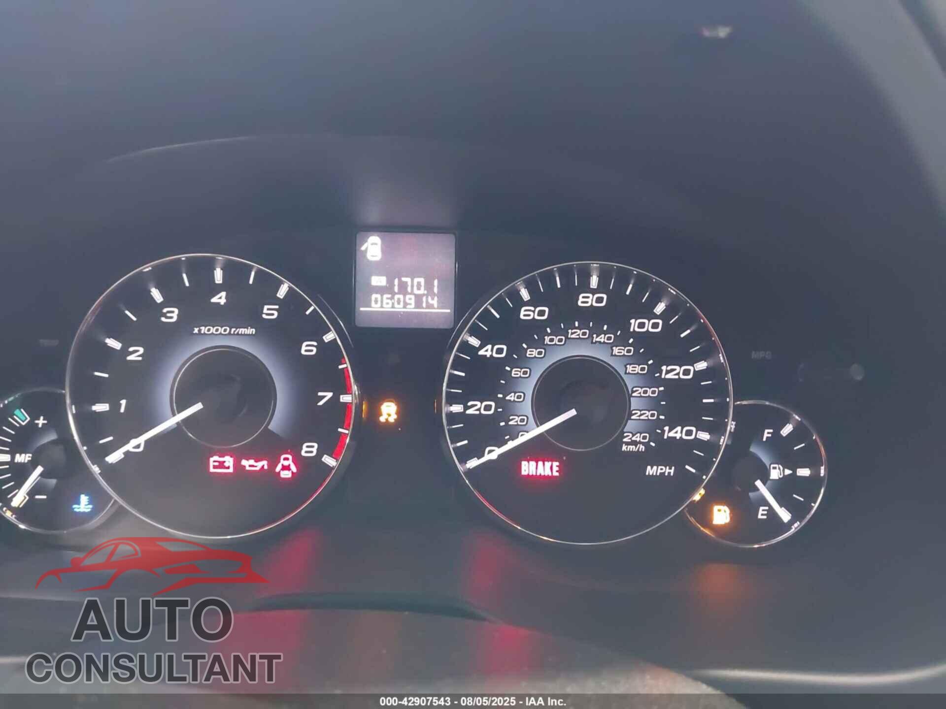 SUBARU OUTBACK 2011 - 4S4BRBJC4B3400661
