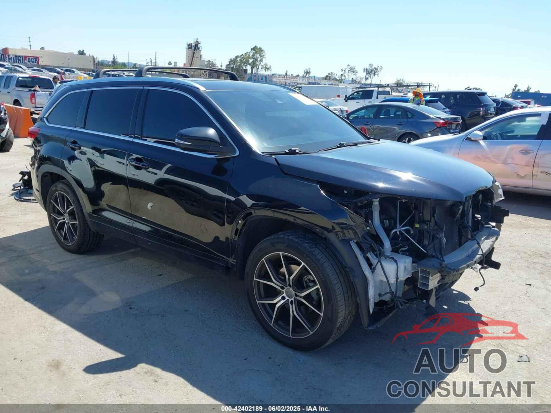 TOYOTA HIGHLANDER 2018 - 5TDYZRFH9JS279828