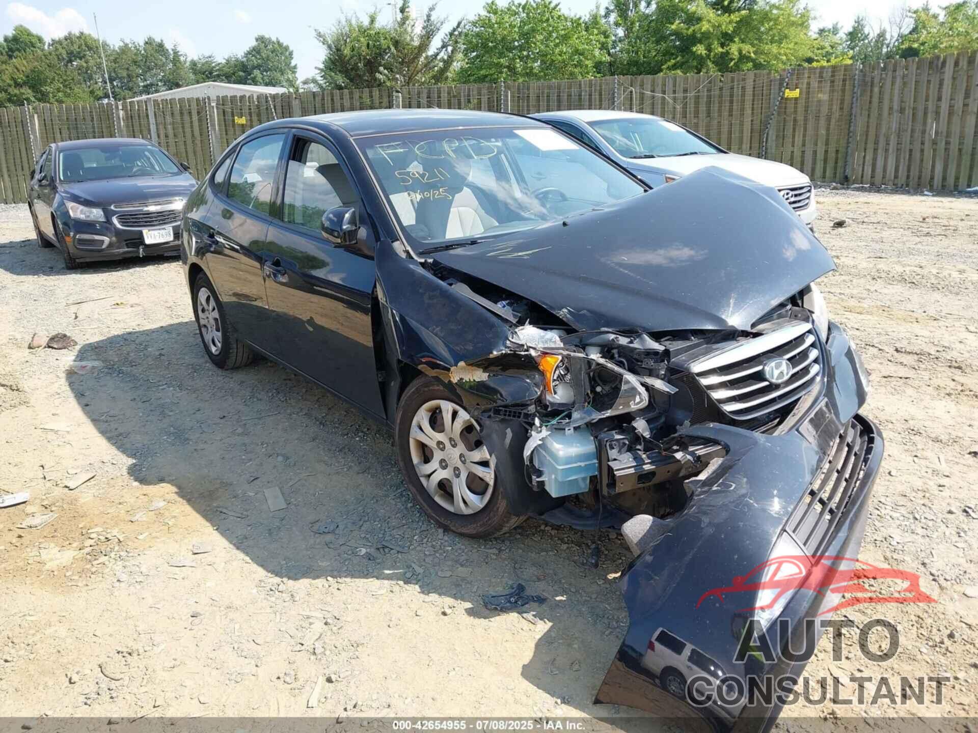HYUNDAI ELANTRA 2010 - KMHDU4ADXAU876563