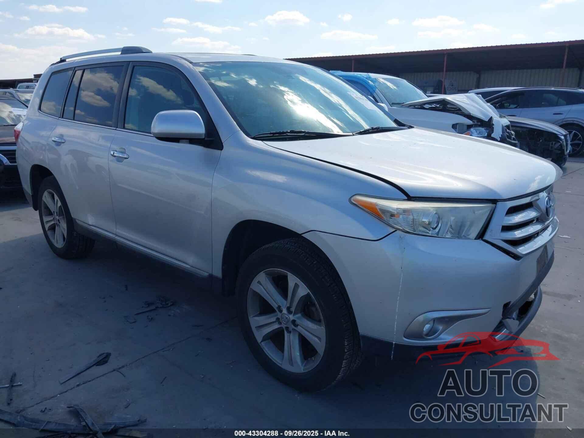 TOYOTA HIGHLANDER 2011 - 5TDYK3EH9BS037822
