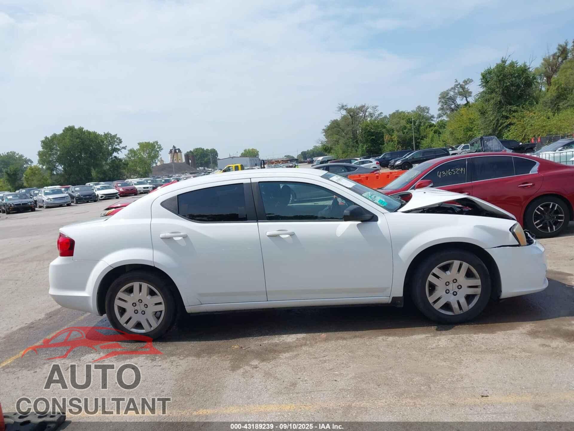 DODGE AVENGER 2013 - 1C3CDZAB9DN752394