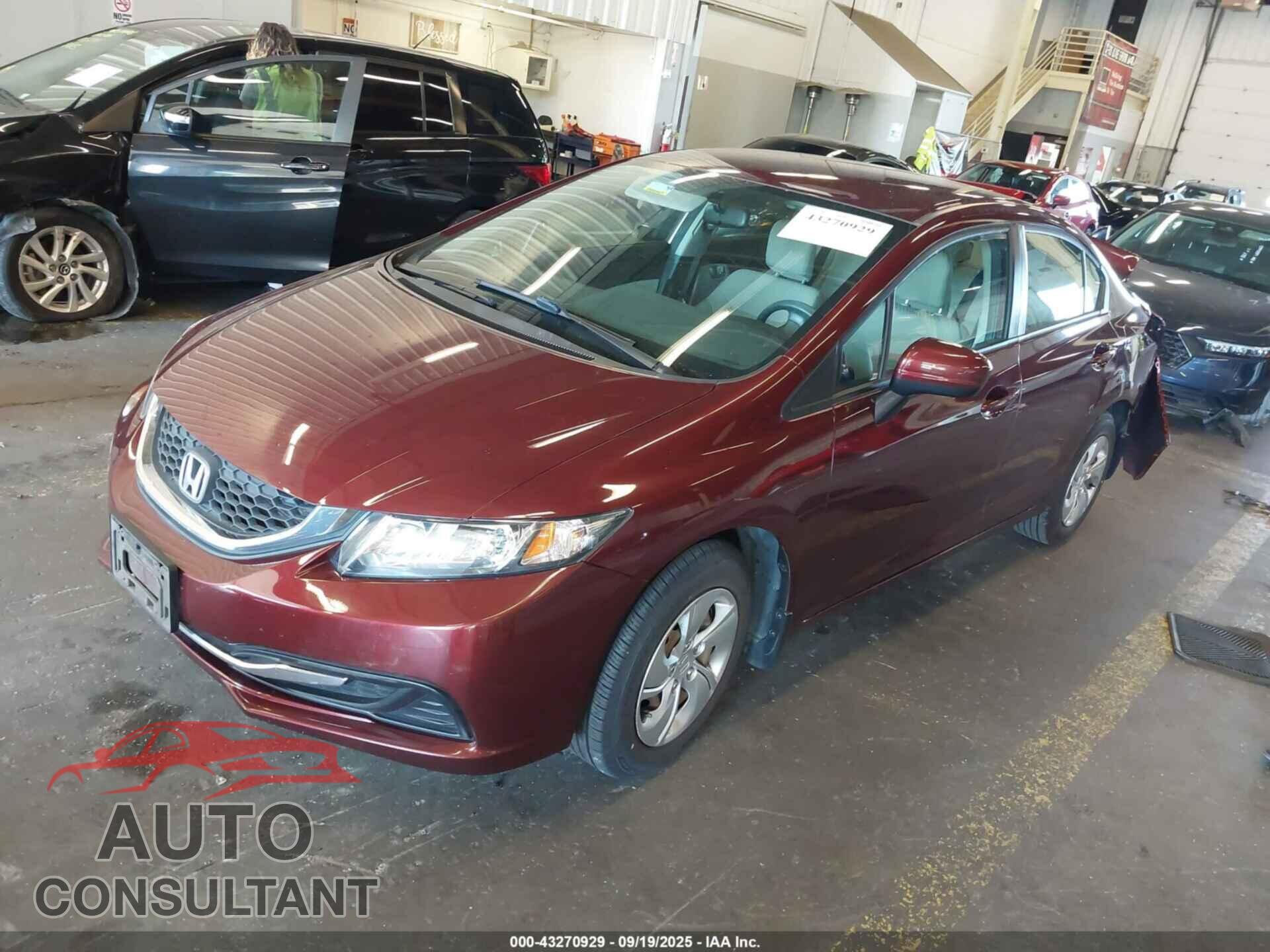 HONDA CIVIC 2014 - 19XFB2F50EE207652