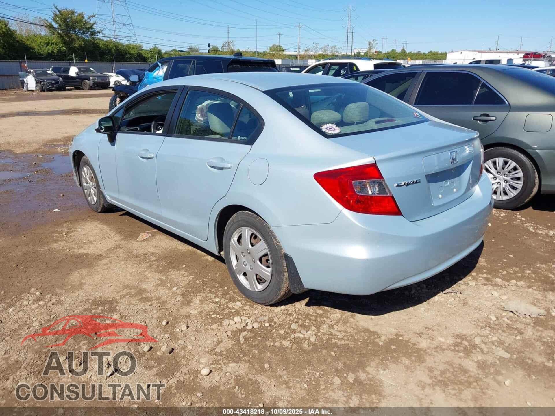 HONDA CIVIC 2012 - 19XFB2F52CE001116