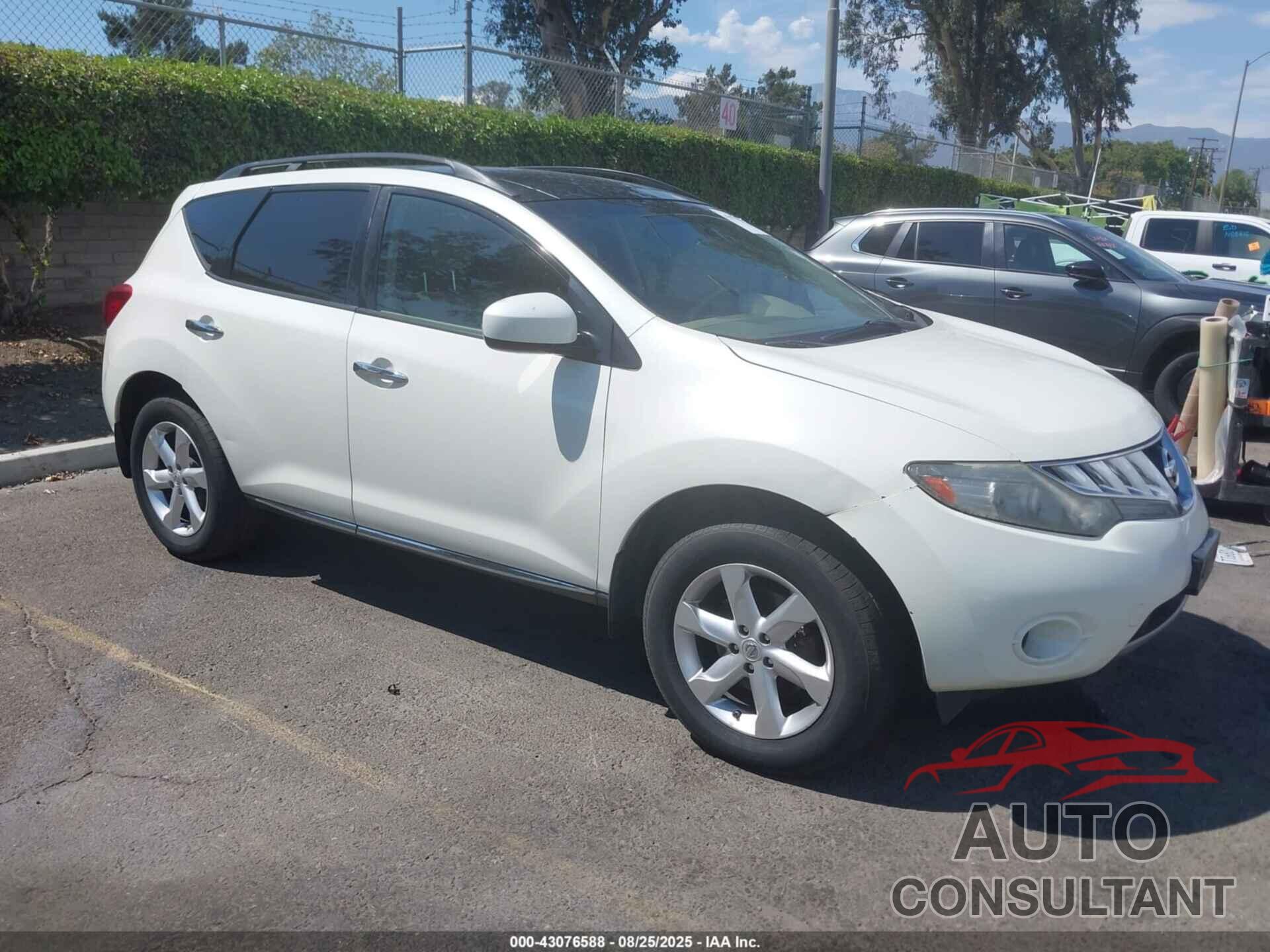 NISSAN MURANO 2009 - JN8AZ18W29W114654
