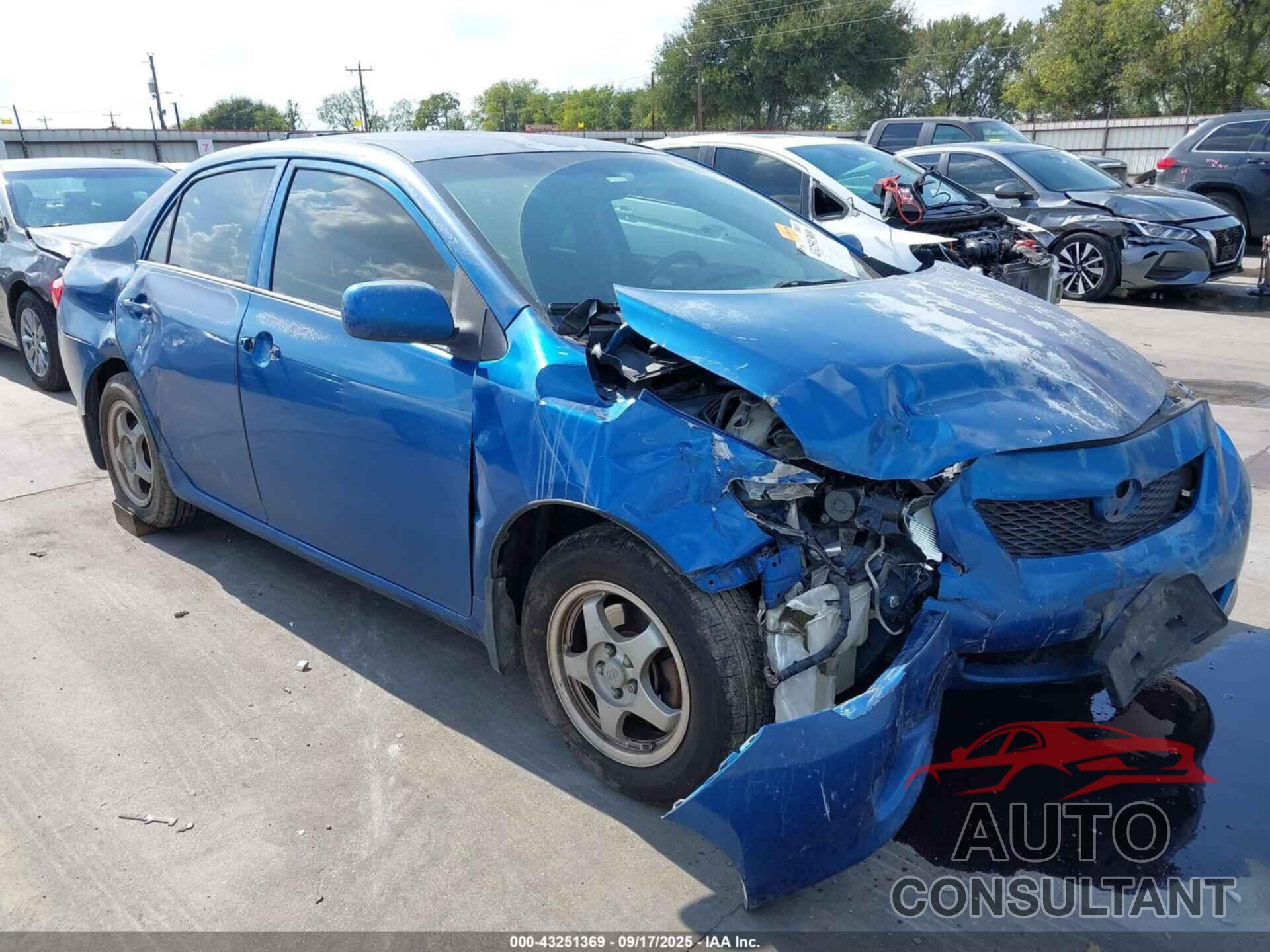 TOYOTA COROLLA 2009 - 1NXBU40E69Z139695