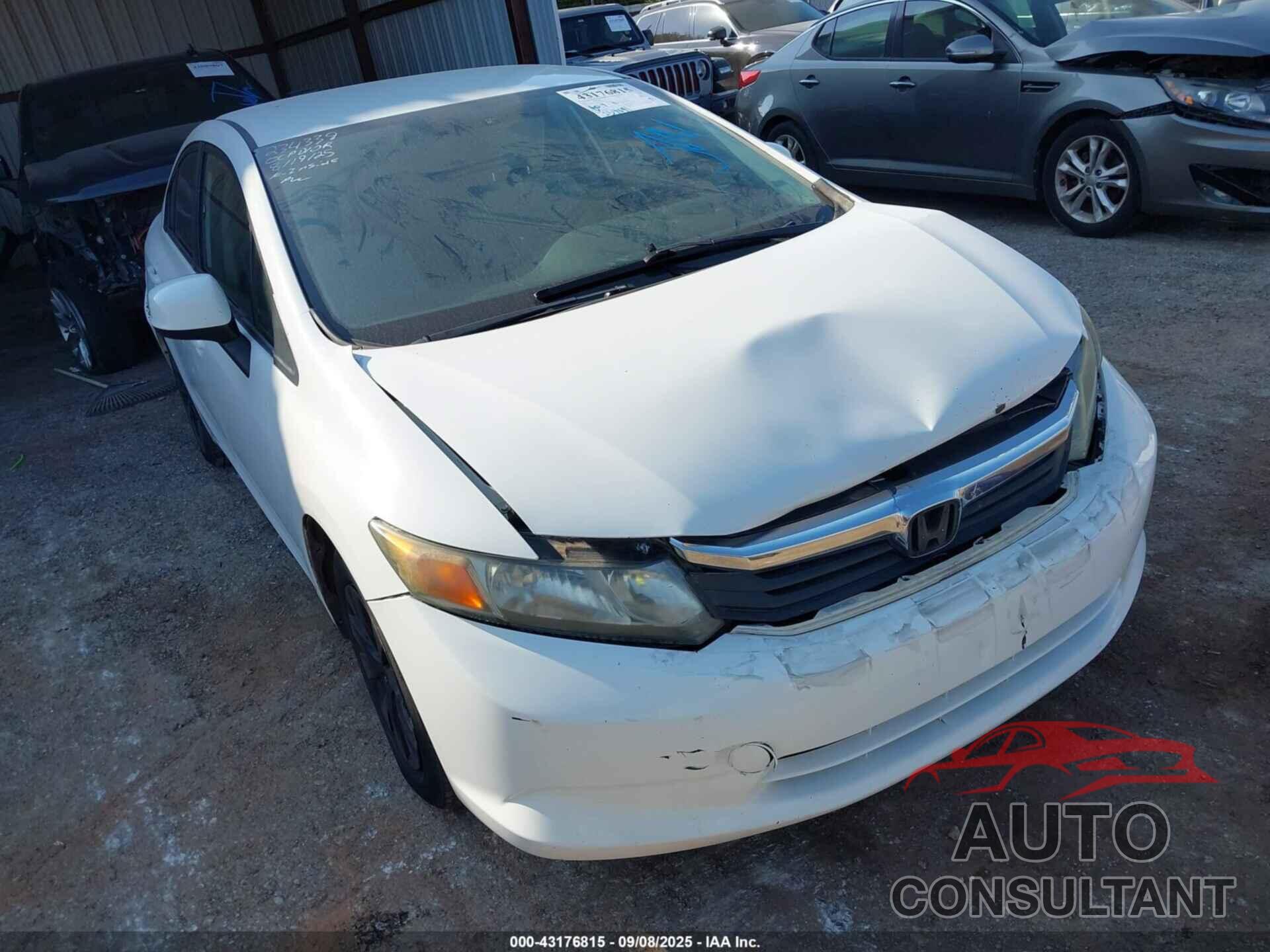 HONDA CIVIC 2012 - 2HGFB2F54CH323570