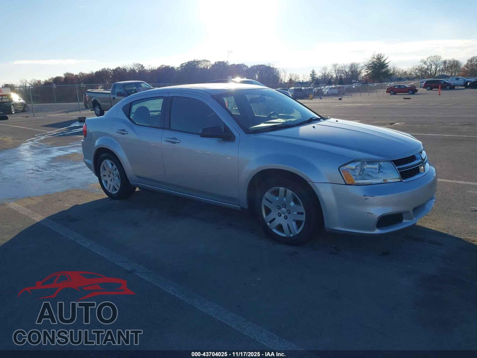 DODGE AVENGER 2012 - 1C3CDZAB8CN128357