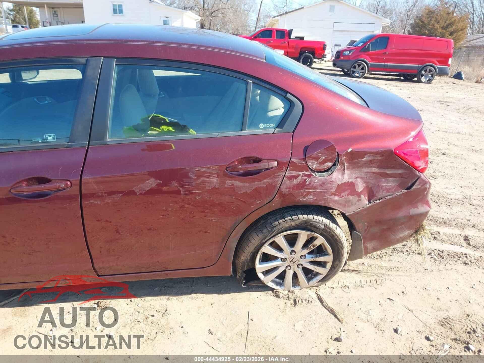 HONDA CIVIC 2012 - 19XFB2F87CE103151