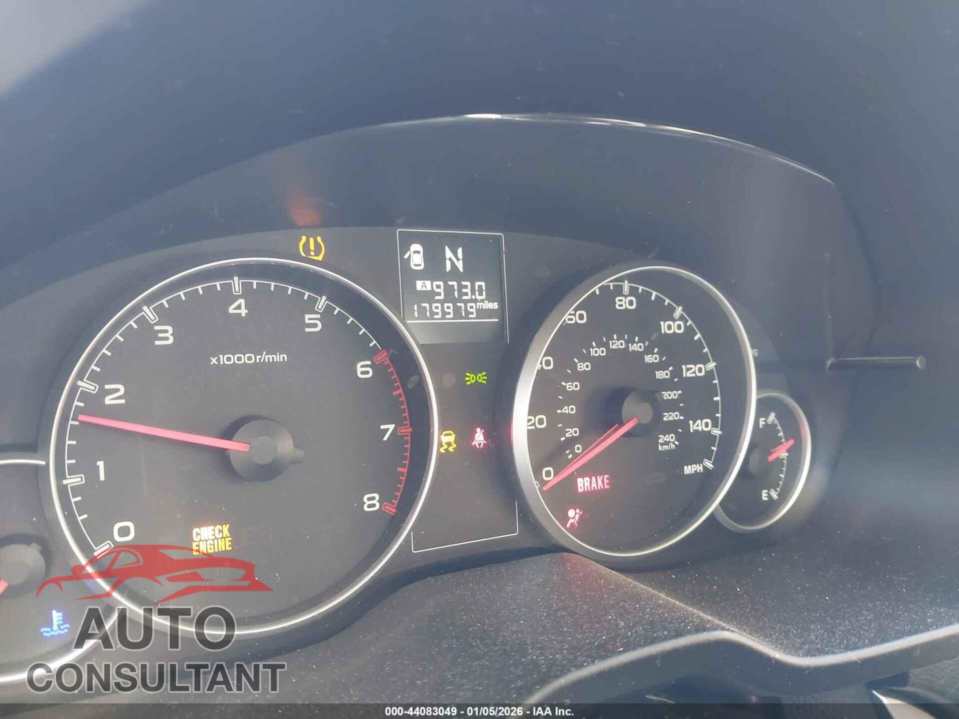 SUBARU OUTBACK 2013 - 4S4BRCCC0D3287457