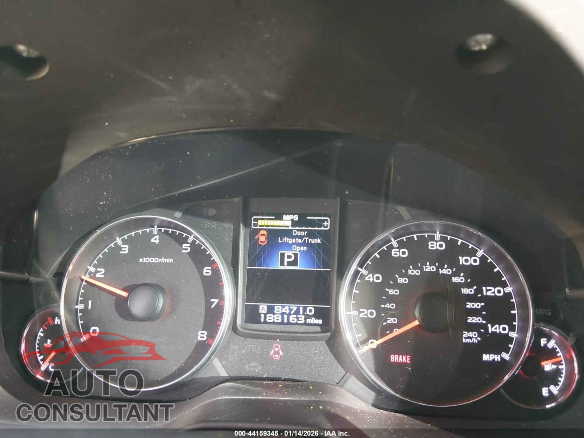SUBARU OUTBACK 2013 - 4S4BRBPC3D3206214