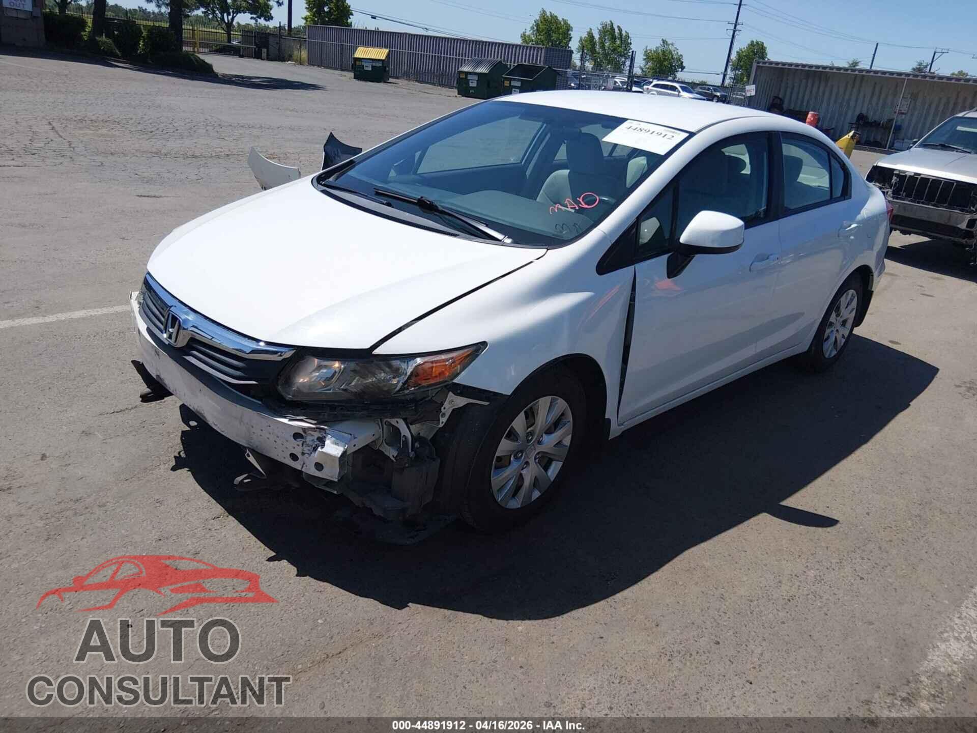 HONDA CIVIC 2012 - 19XFB2F55CE322079