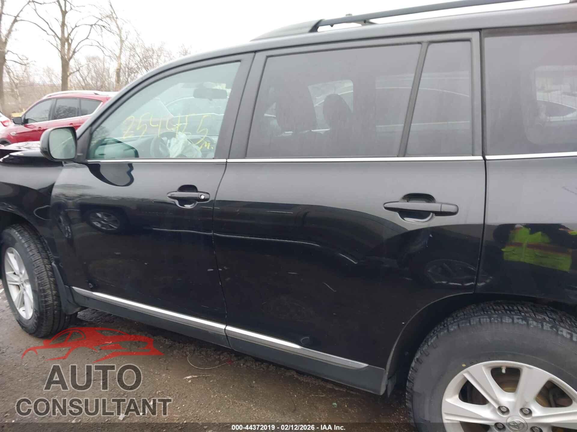 TOYOTA HIGHLANDER 2012 - 5TDBK3EHXCS120778