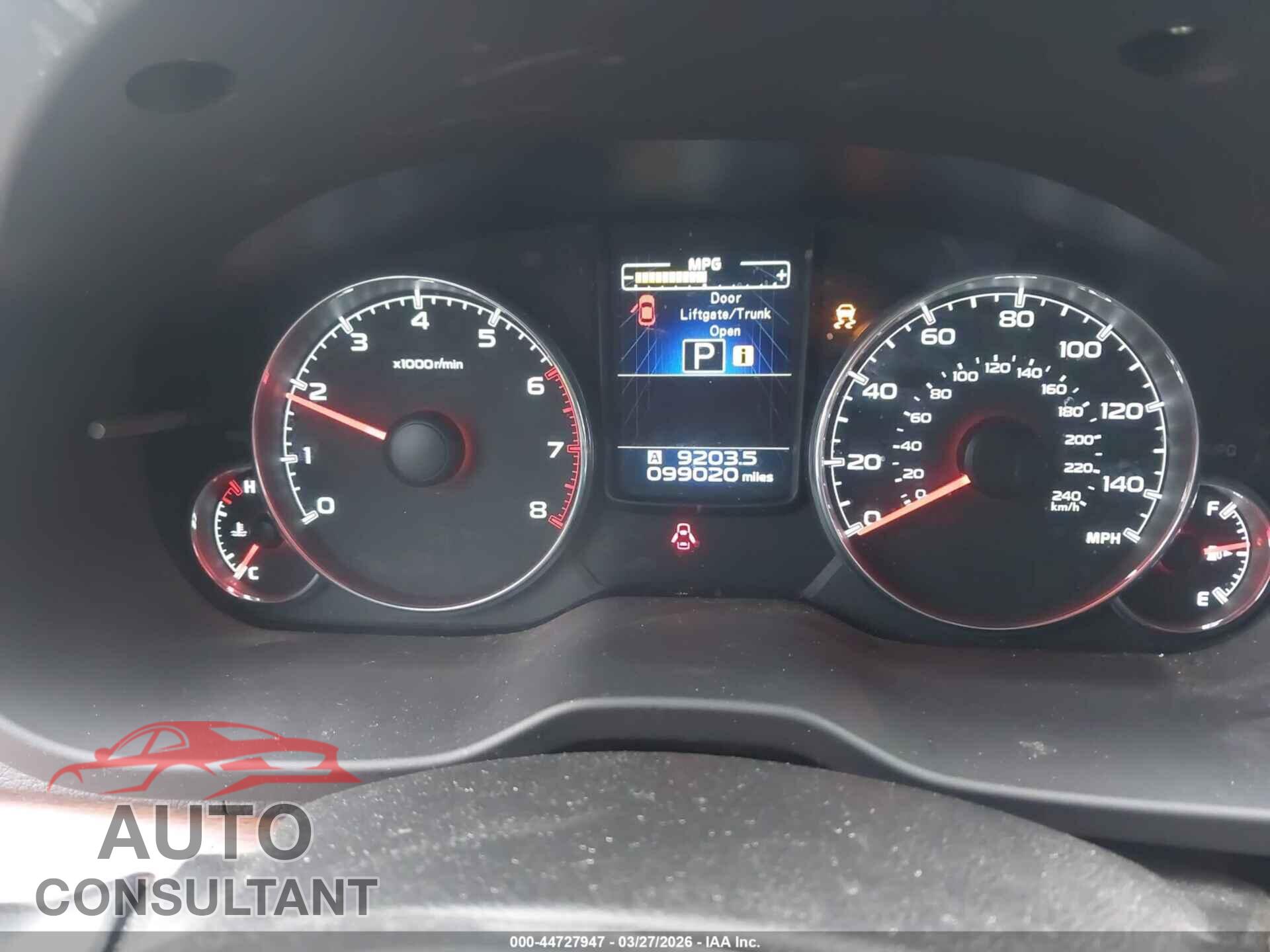 SUBARU OUTBACK 2014 - 4S4BRCLC8E3260458