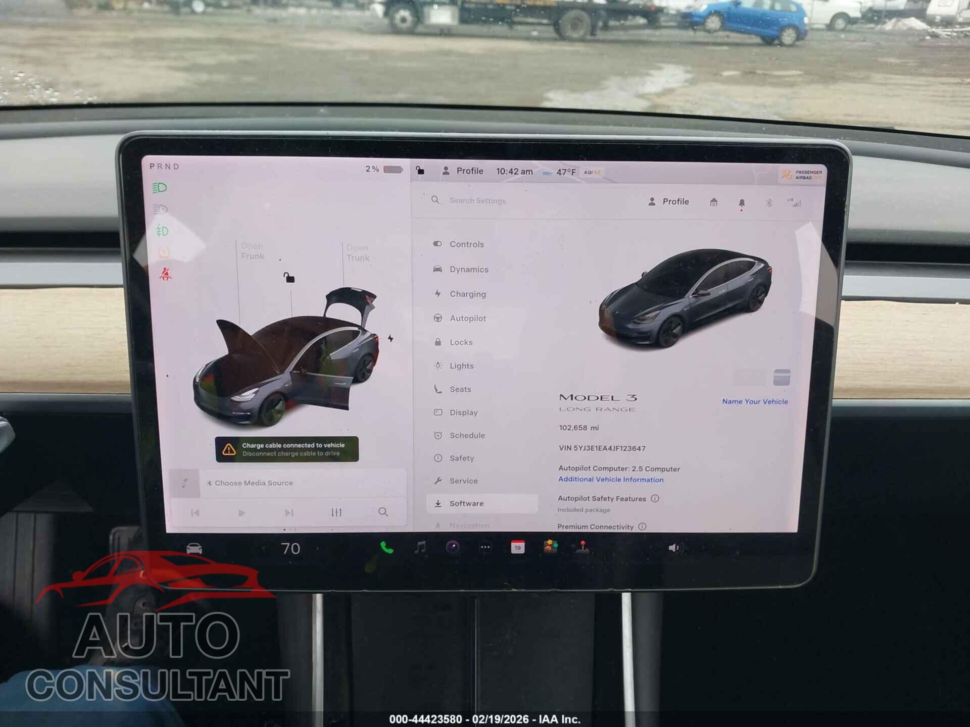 TESLA MODEL 3 2018 - 5YJ3E1EA4JF123647