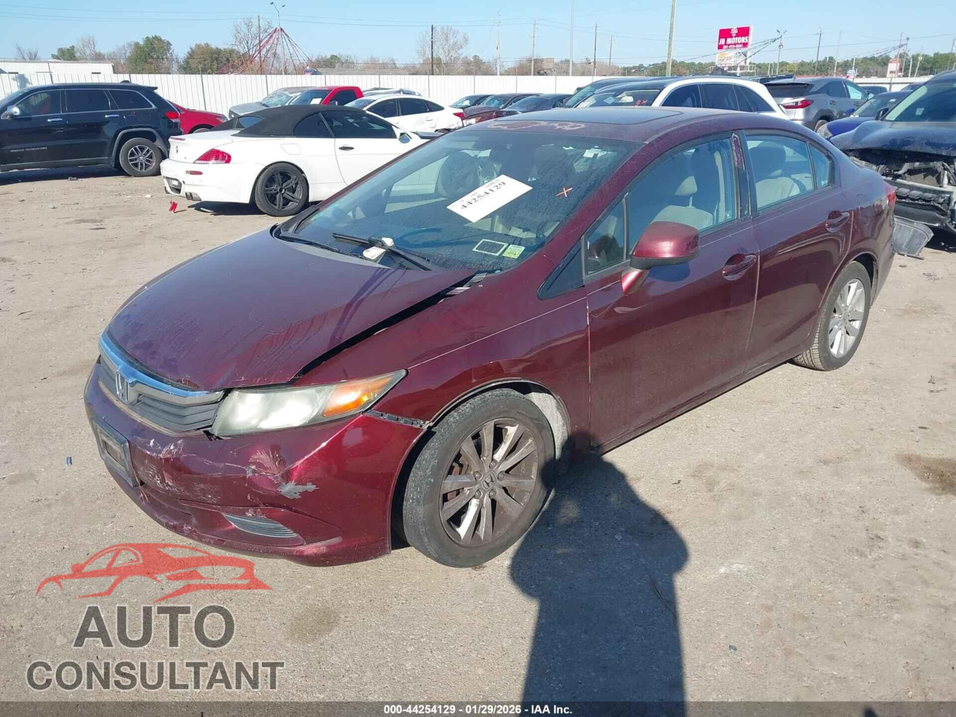 HONDA CIVIC 2012 - 2HGFB2F85CH536182