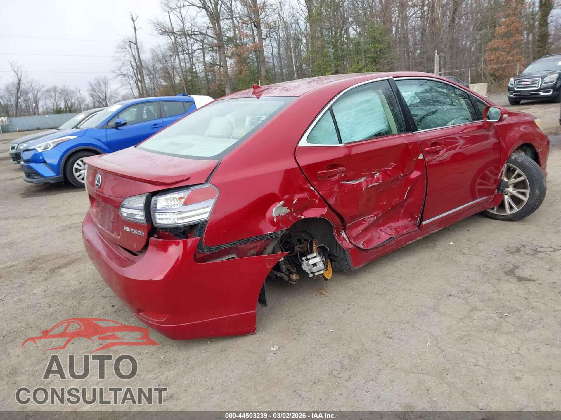 LEXUS HS 250H 2010 - JTHBB1BA0A2000888