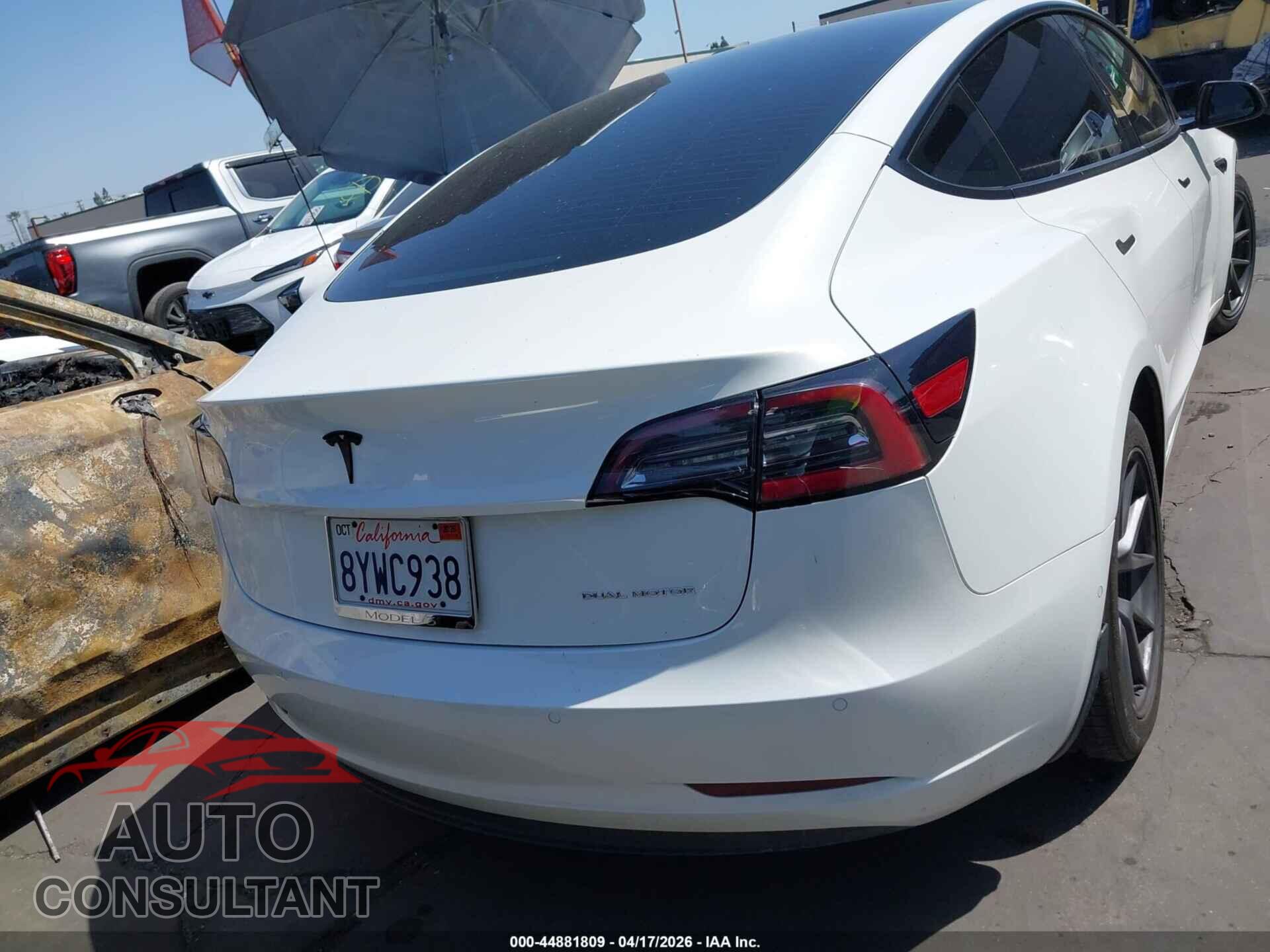 TESLA MODEL 3 2021 - 5YJ3E1EB8MF072683