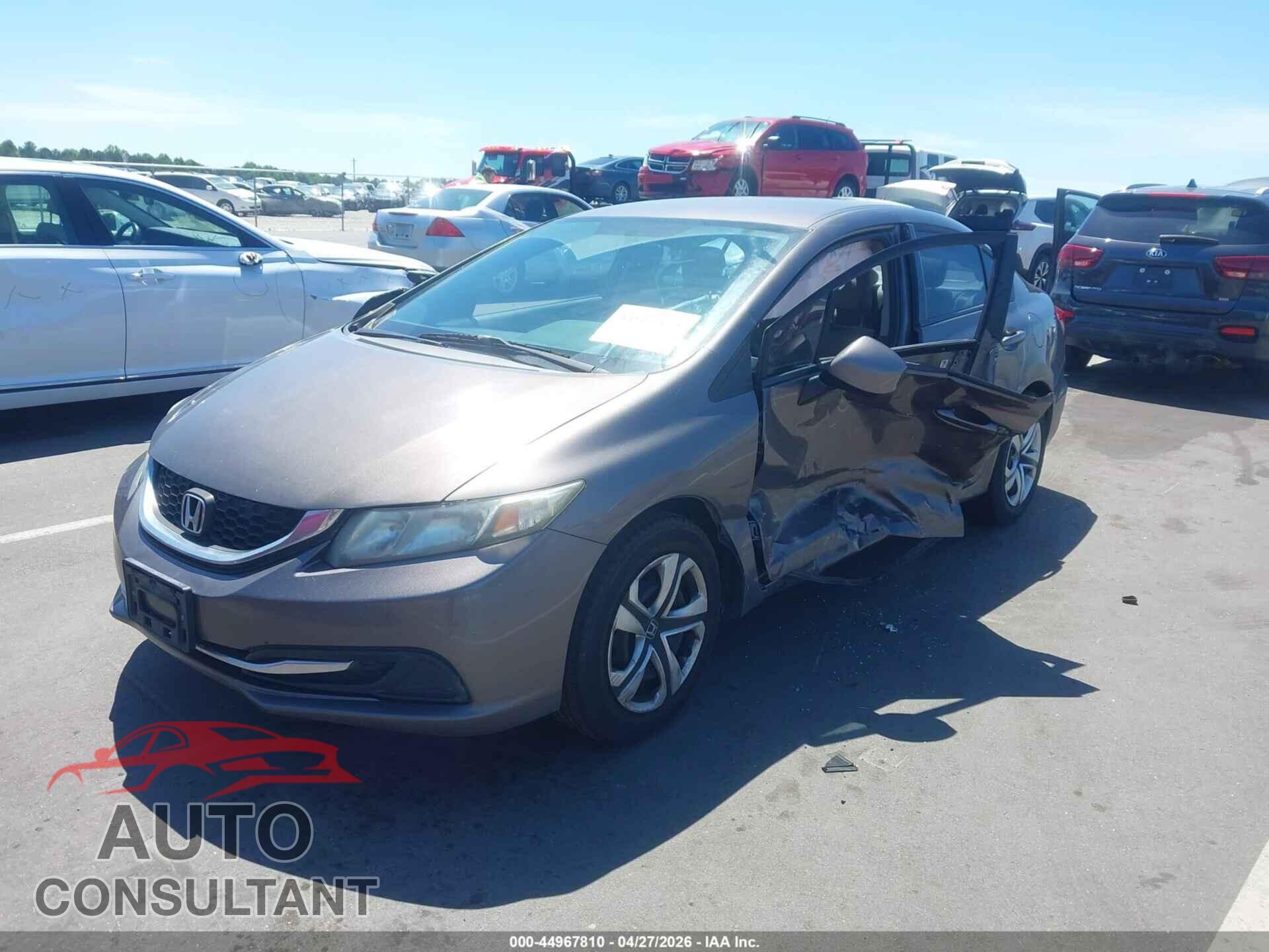 HONDA CIVIC 2013 - 19XFB2F54DE248512