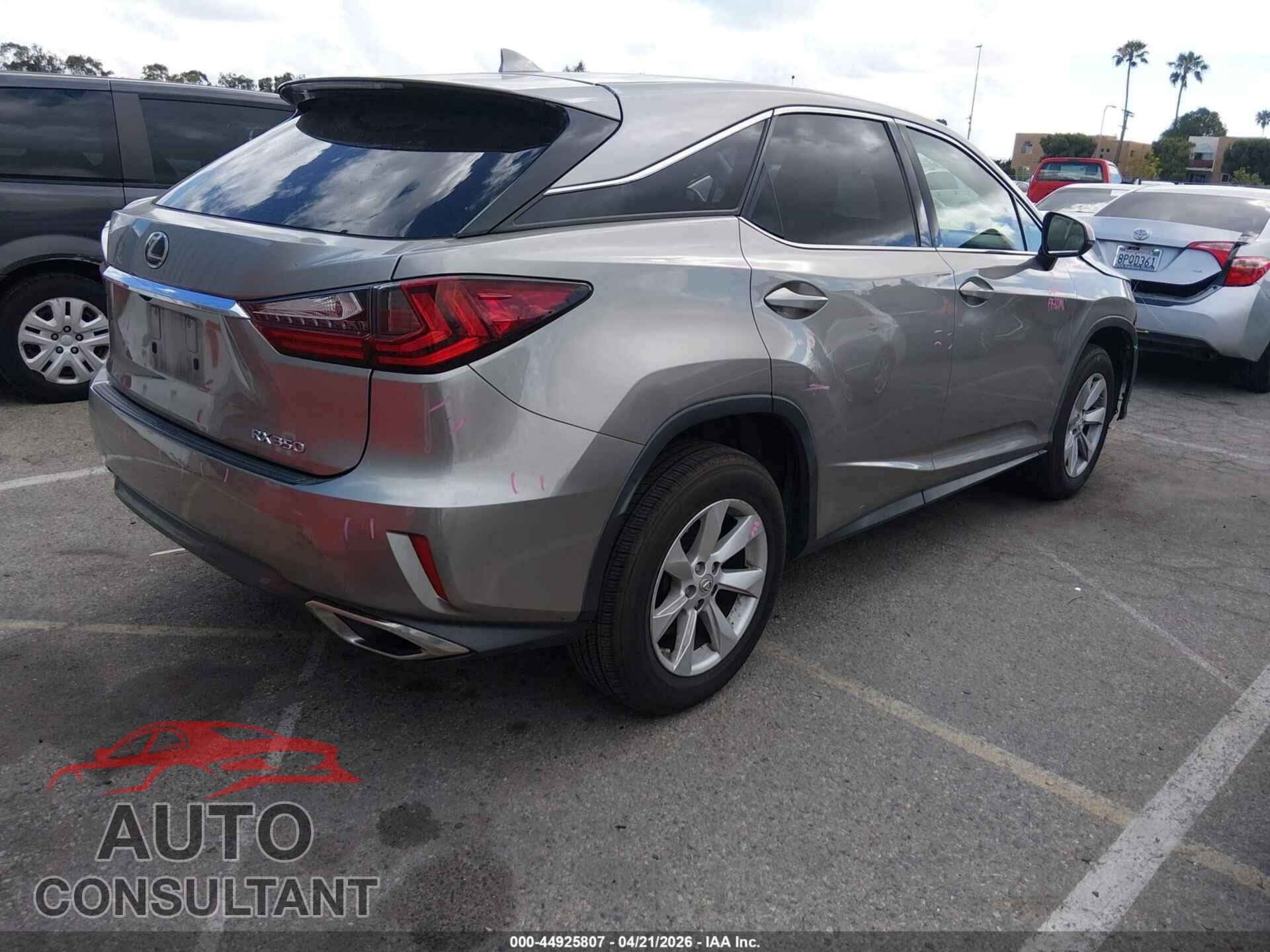 LEXUS RX 350 2017 - 2T2ZZMCA8HC080251