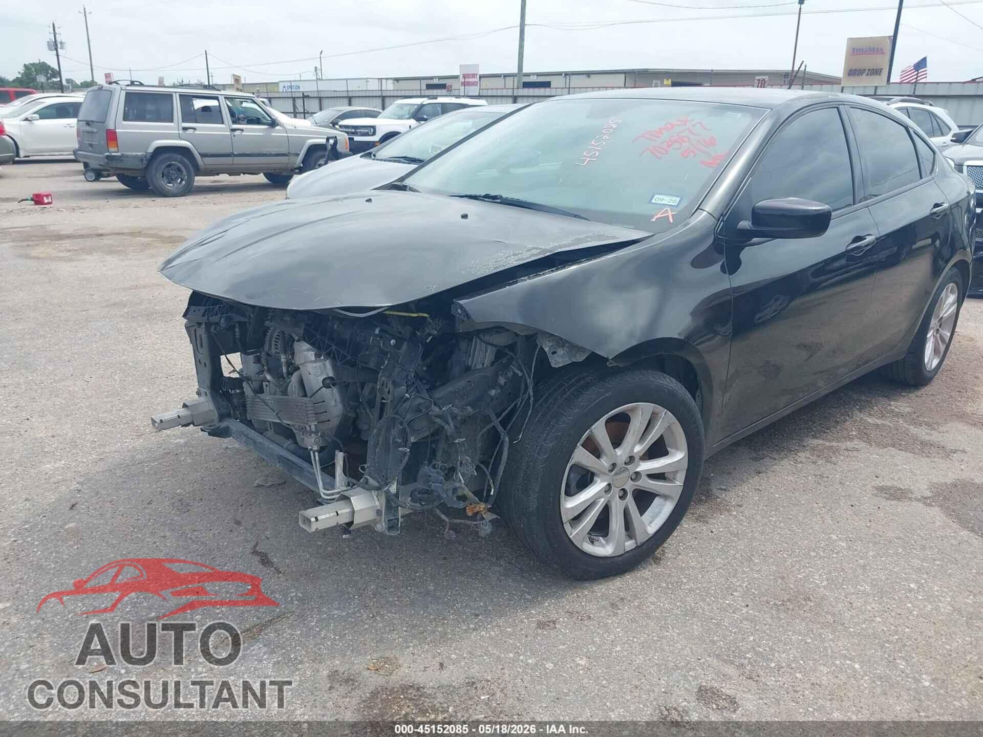 DODGE DART 2016 - 1C3CDFAA4GD703877