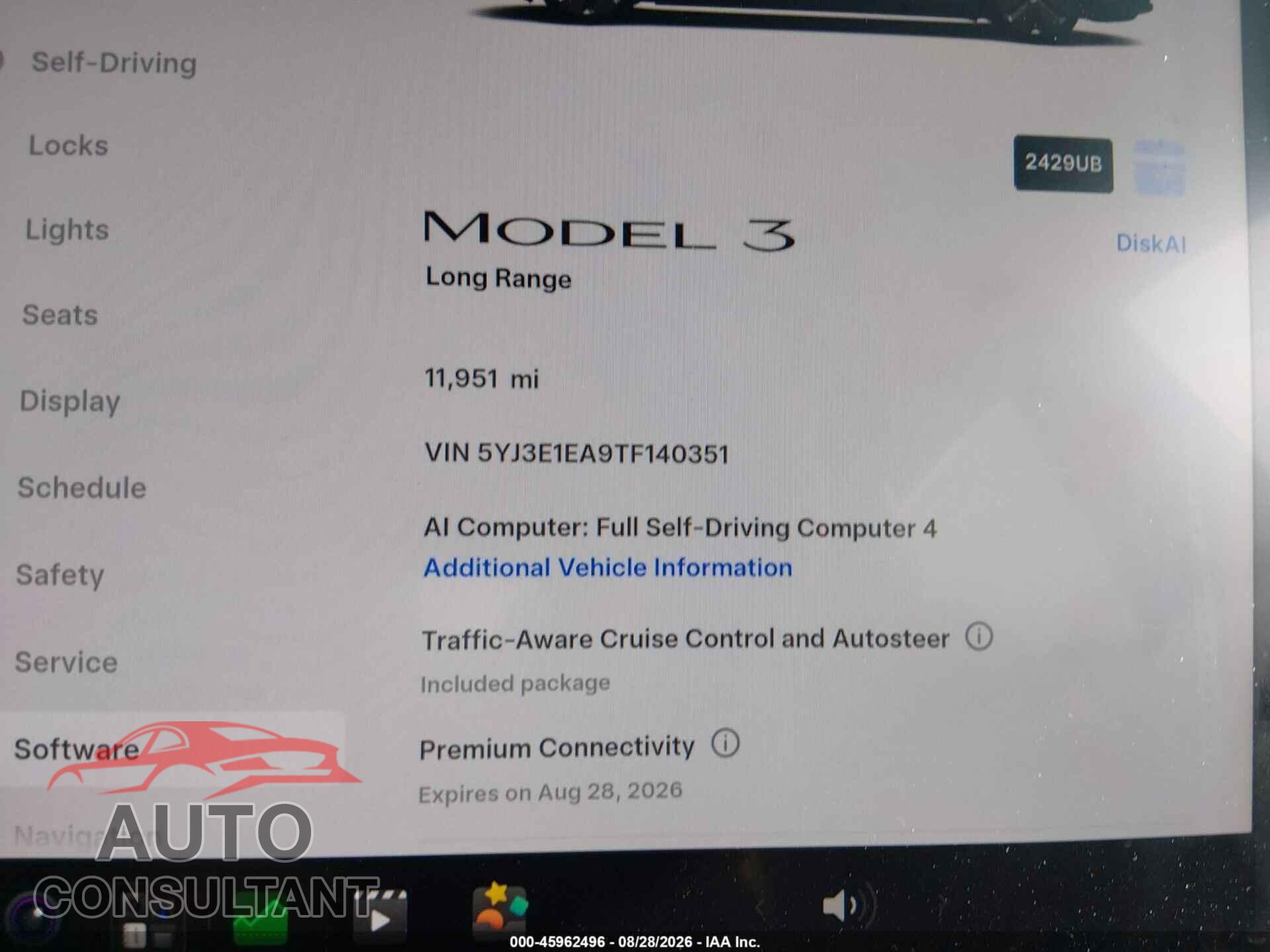 TESLA MODEL 3 2026 - 5YJ3E1EA9TF140351