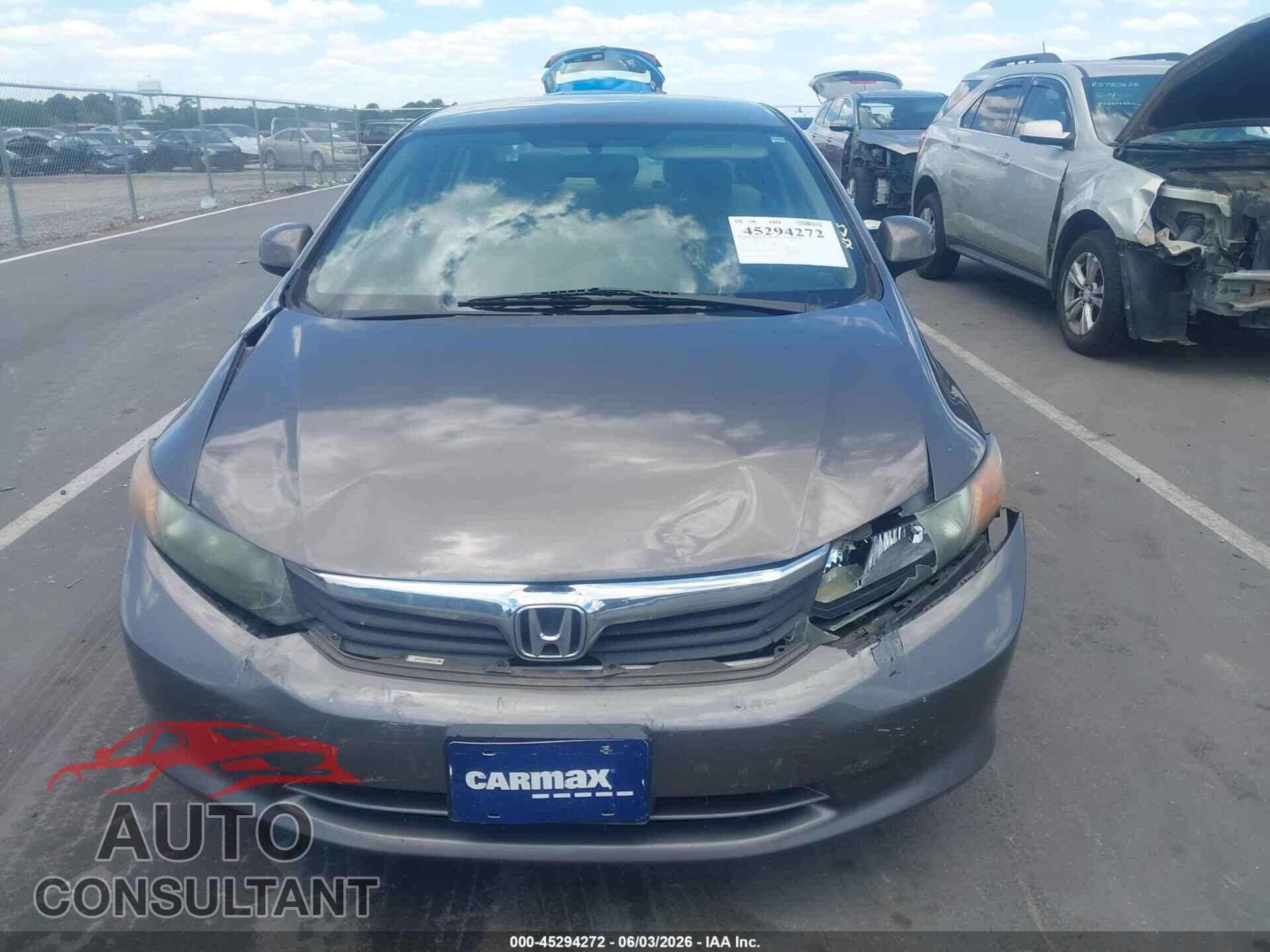 HONDA CIVIC 2012 - 19XFB2F51CE373840