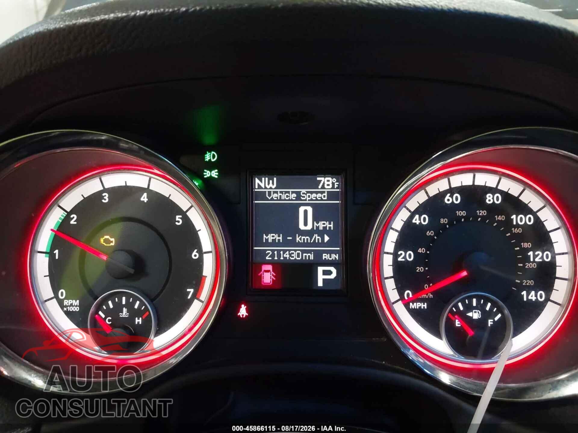 DODGE DURANGO 2012 - 1C4RDJDG0CC217575