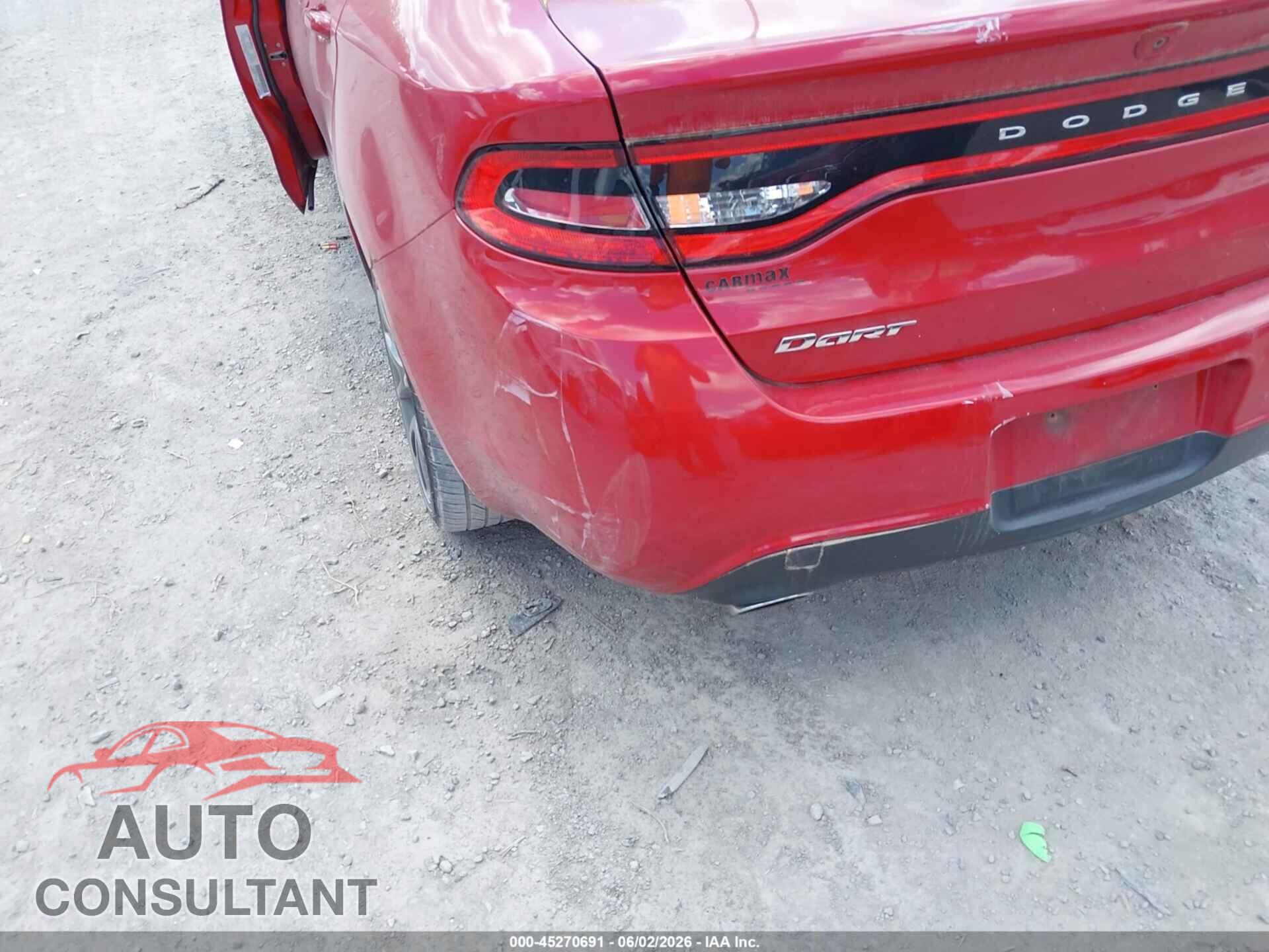 DODGE DART 2014 - 1C3CDFBB4ED903517