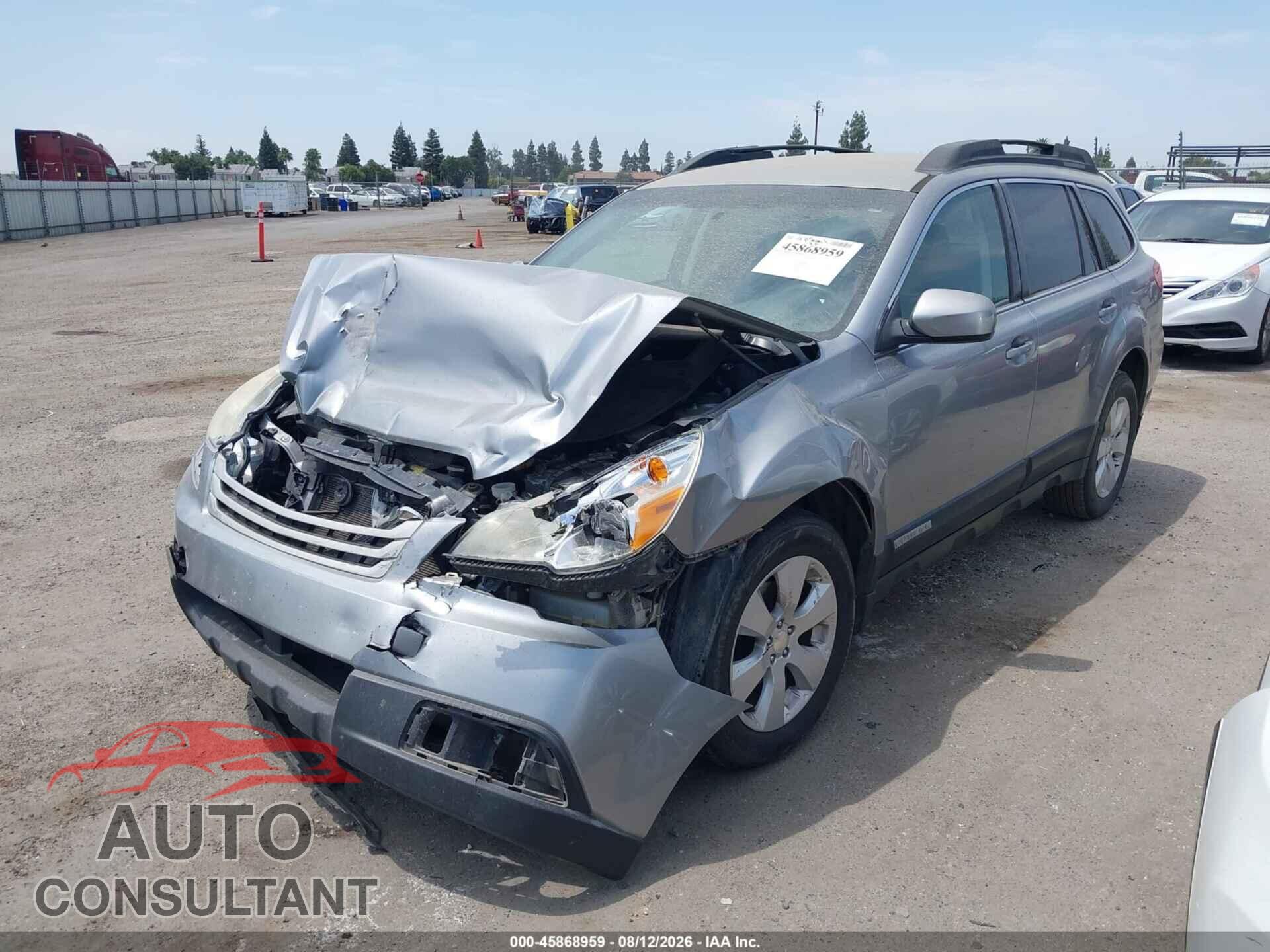 SUBARU OUTBACK 2011 - 4S4BRBCC4B3425475