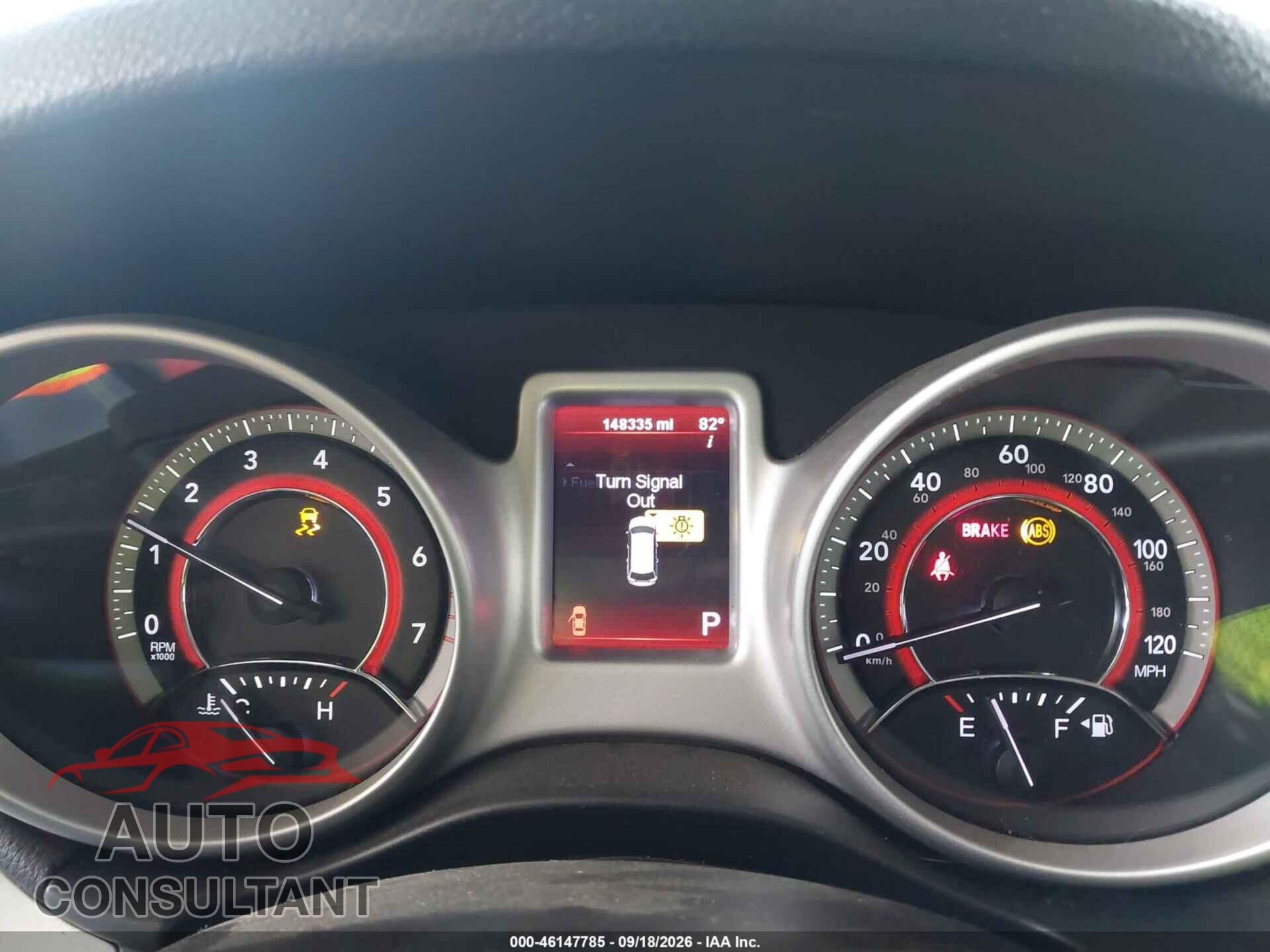 DODGE JOURNEY 2012 - 3C4PDCBG5CT144570
