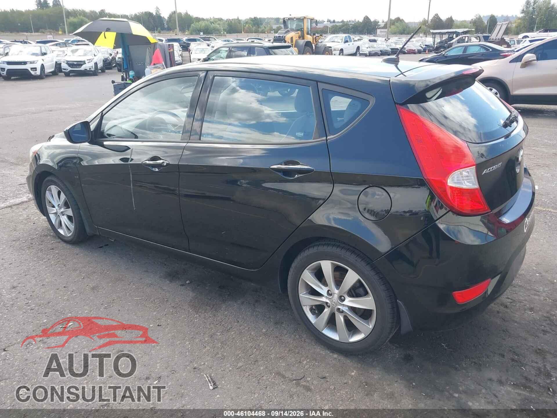 HYUNDAI ACCENT 2012 - KMHCU5AE2CU044793