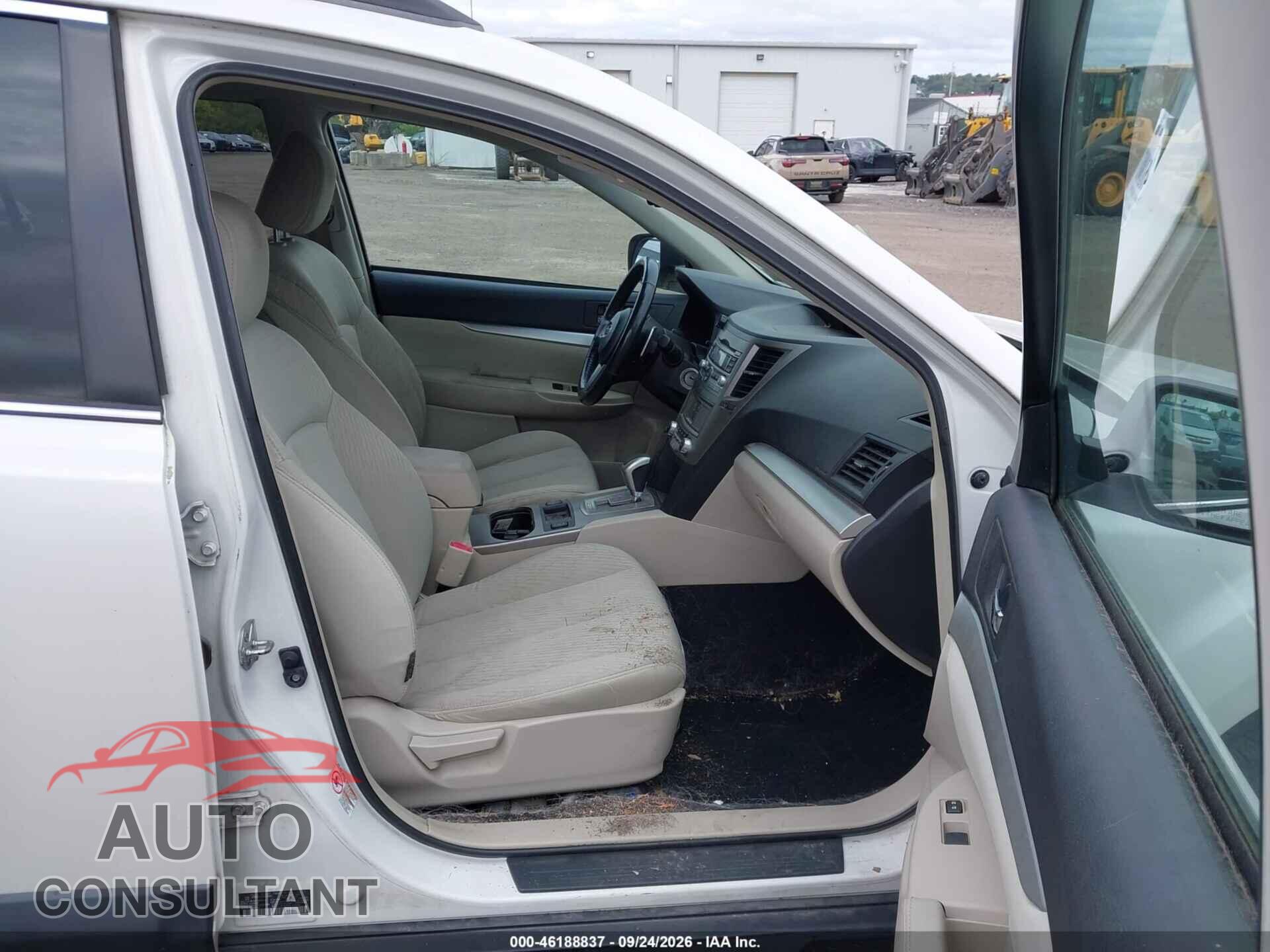 SUBARU OUTBACK 2011 - 4S4BRBCC2B3397692