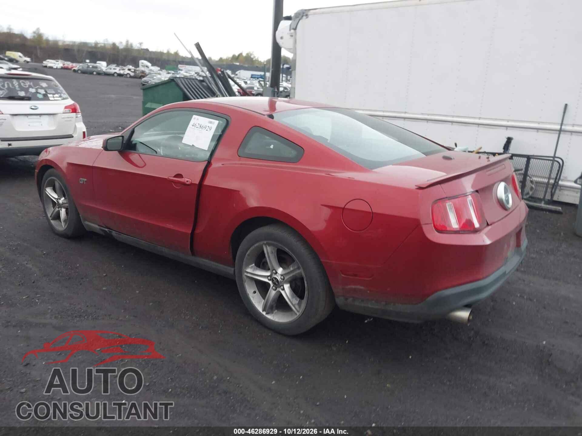 FORD MUSTANG 2010 - 1ZVBP8CH5A5156265