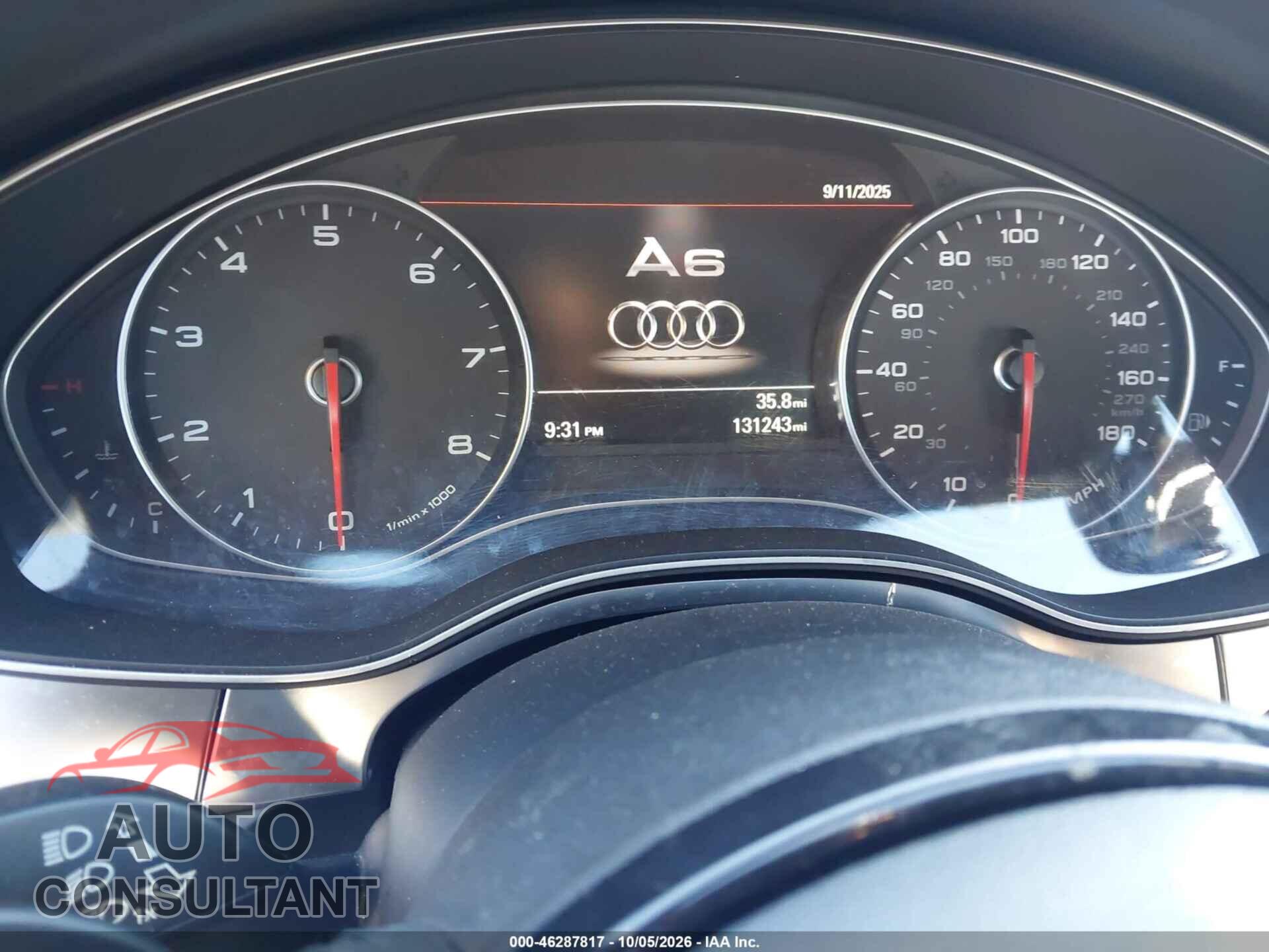 AUDI A6 2015 - WAUGFAFC1FN035224