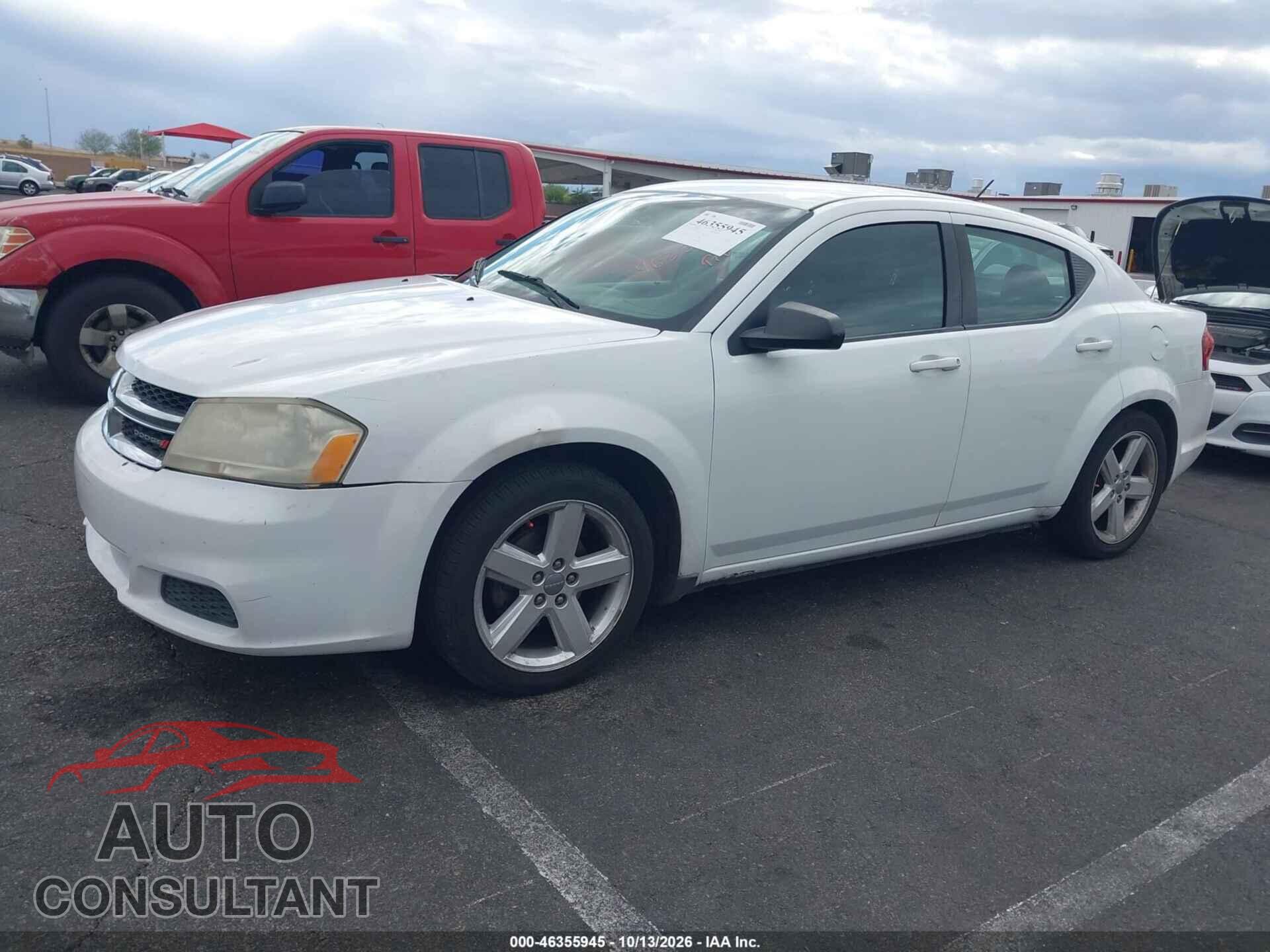 DODGE AVENGER 2013 - 1C3CDZAB6DN537328