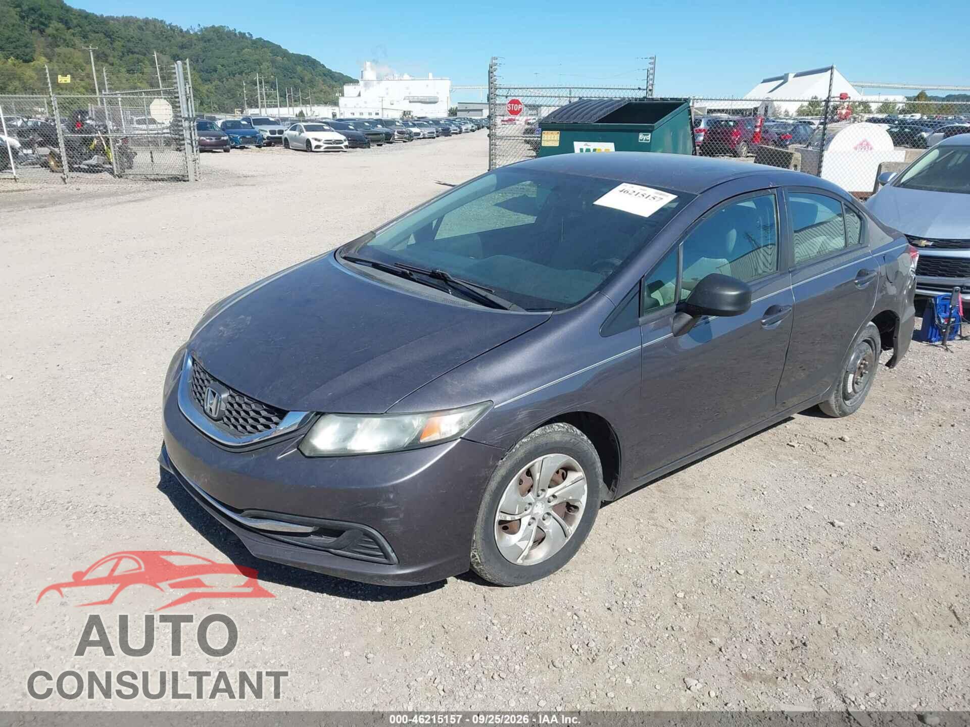 HONDA CIVIC 2014 - 19XFB2F55EE253106