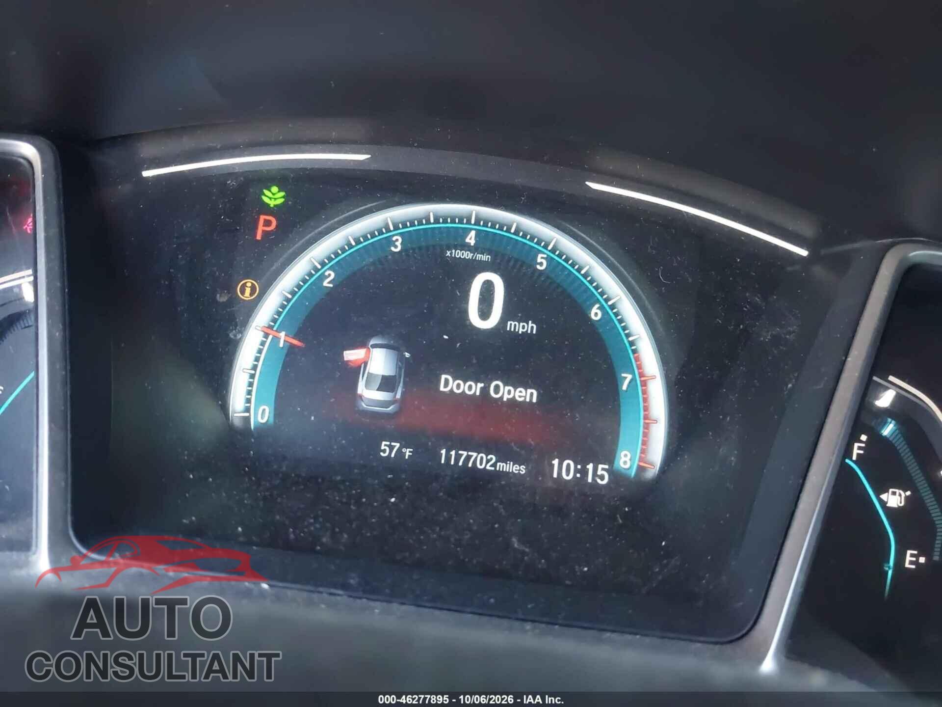HONDA CIVIC 2017 - 2HGFC2F73HH533342