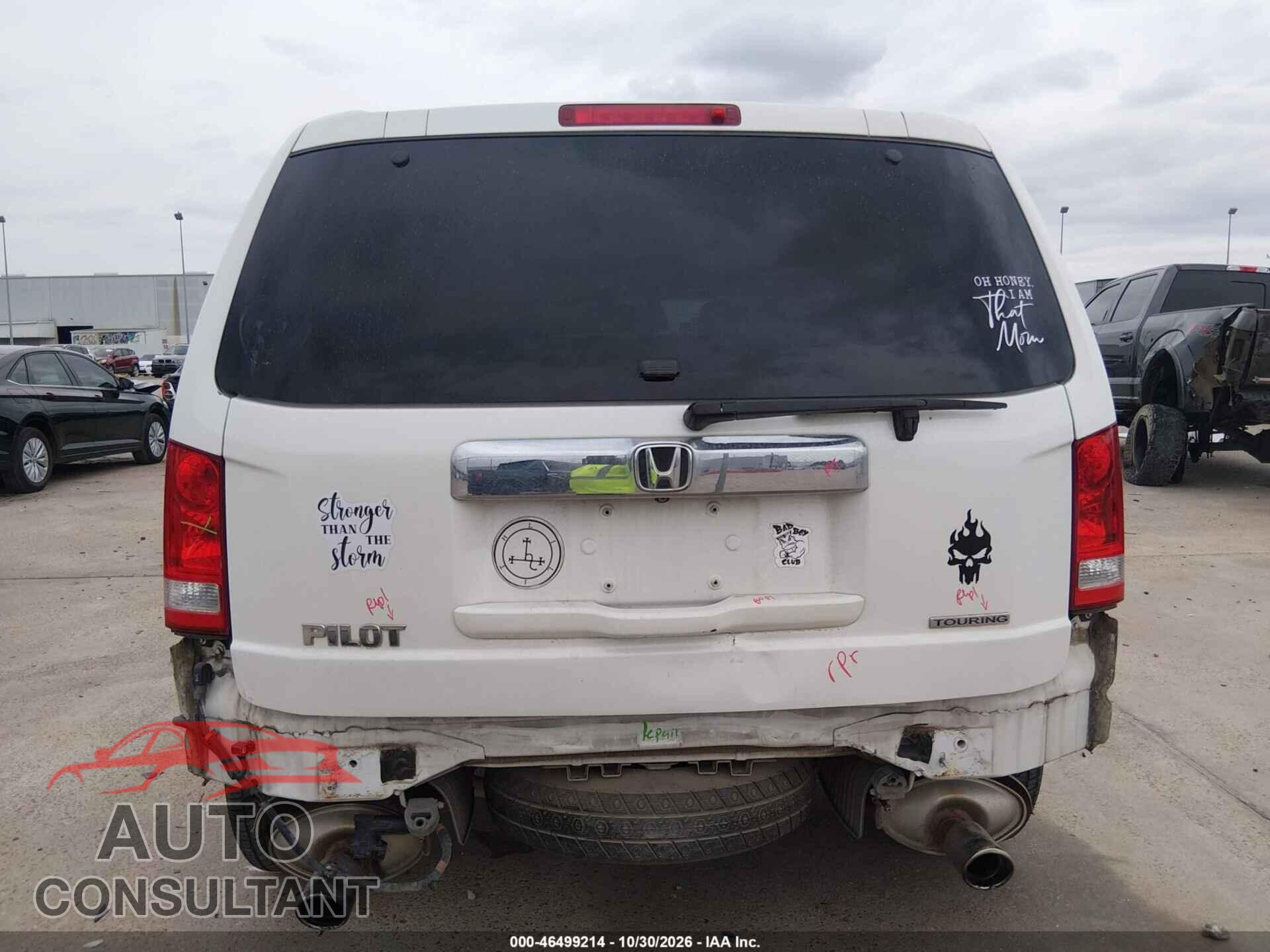 HONDA PILOT 2012 - 5FNYF3H99CB041979
