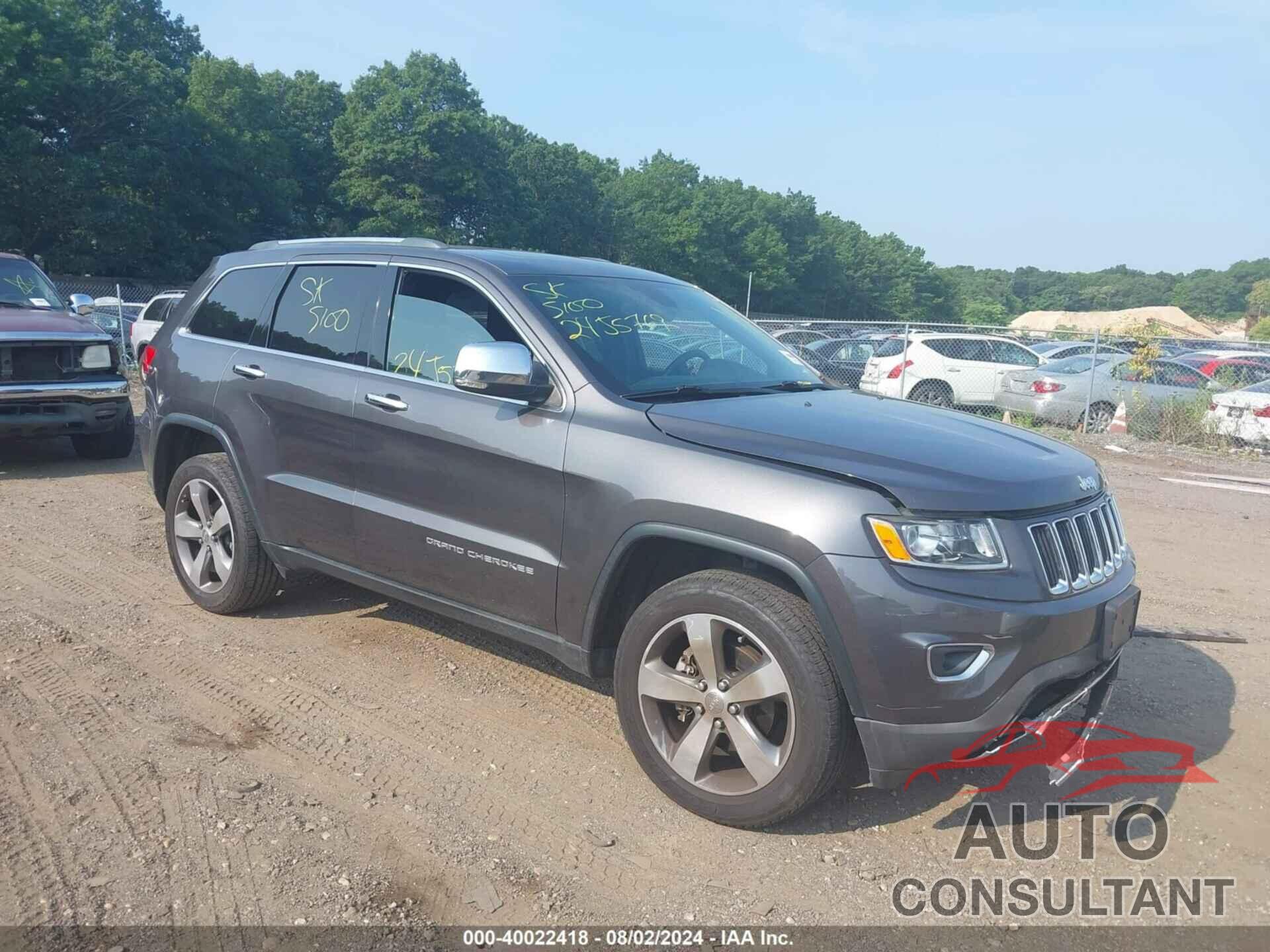 JEEP GRAND CHEROKEE 2016 - 1C4RJFBG6GC489689