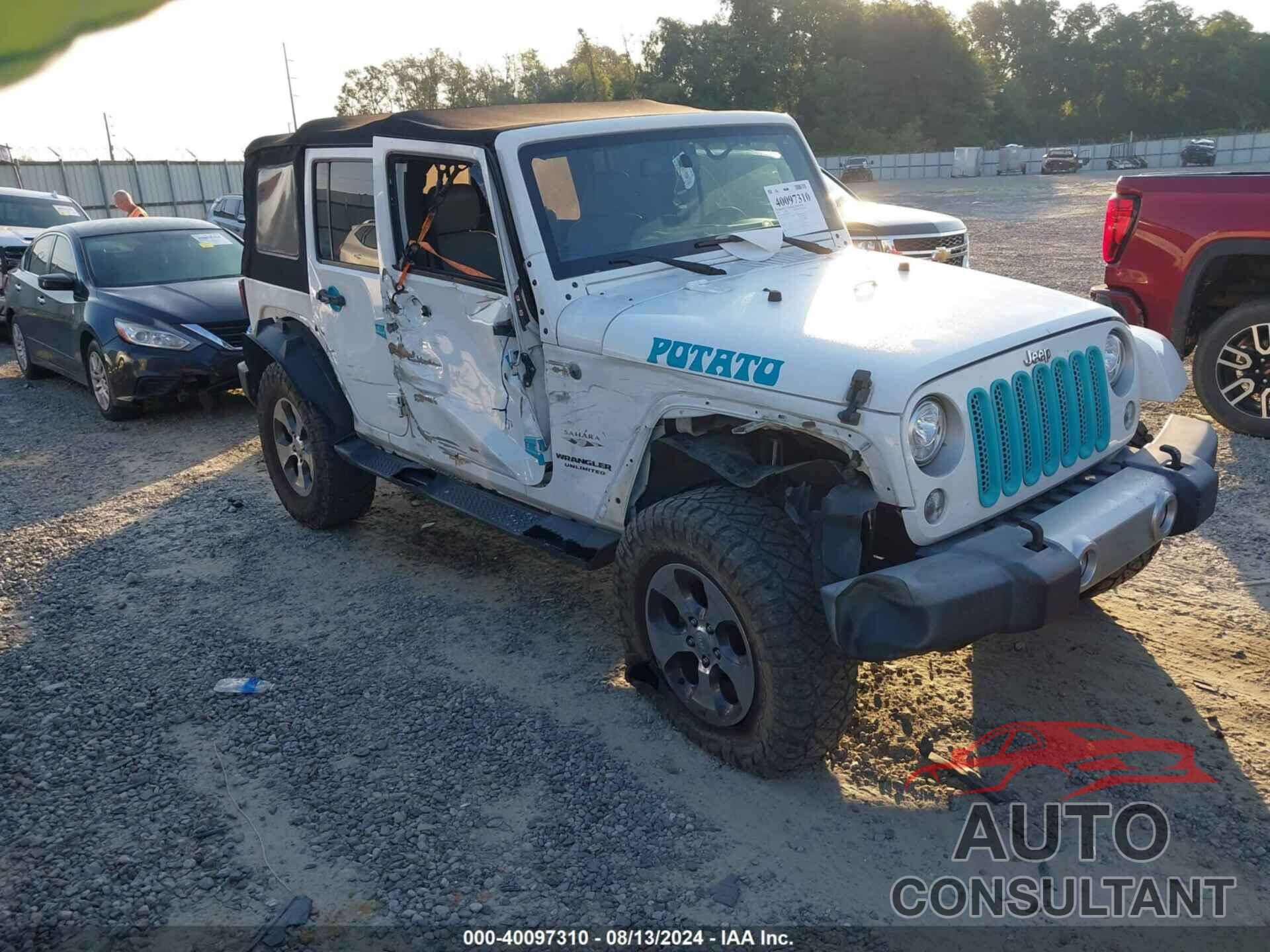 JEEP WRANGLER UNLIMITED 2017 - 1C4BJWEG3HL590364