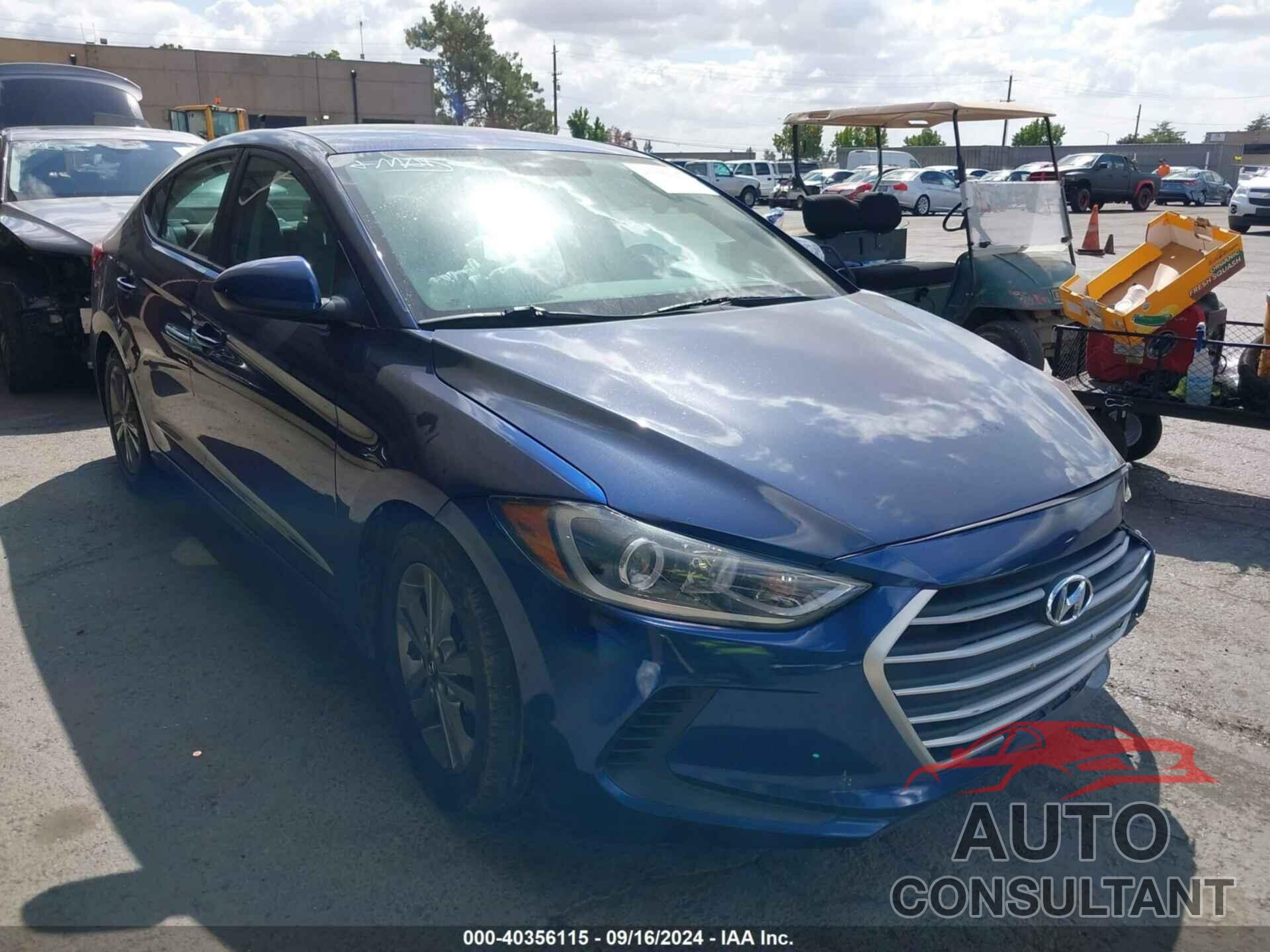 HYUNDAI ELANTRA 2018 - 5NPD84LF9JH307303